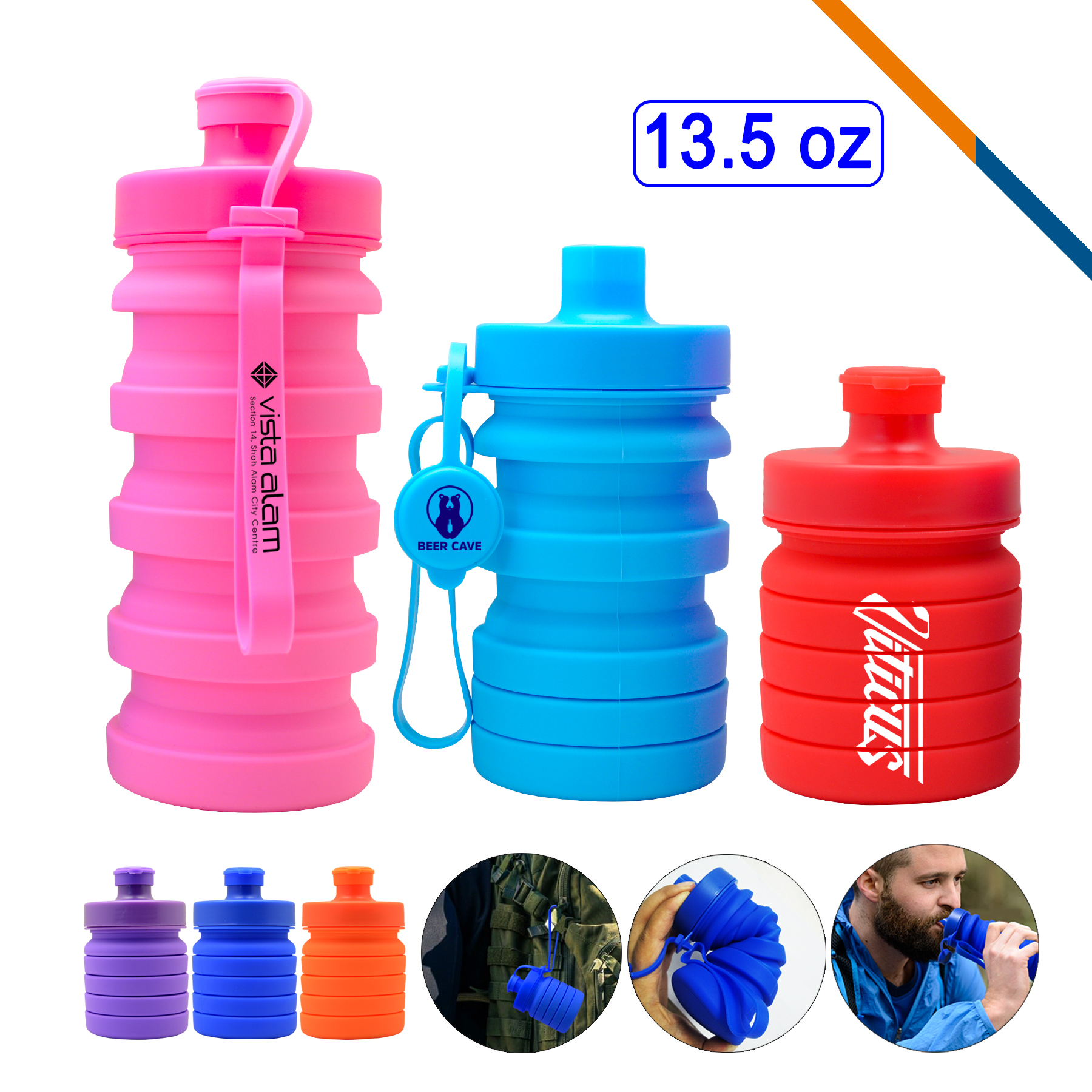 Spring Collapsible Water Bottle 4