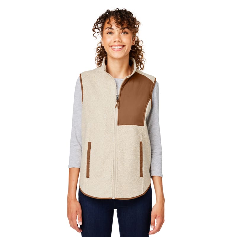 North End Ladies' Aura Sweater Fleece Vest 2