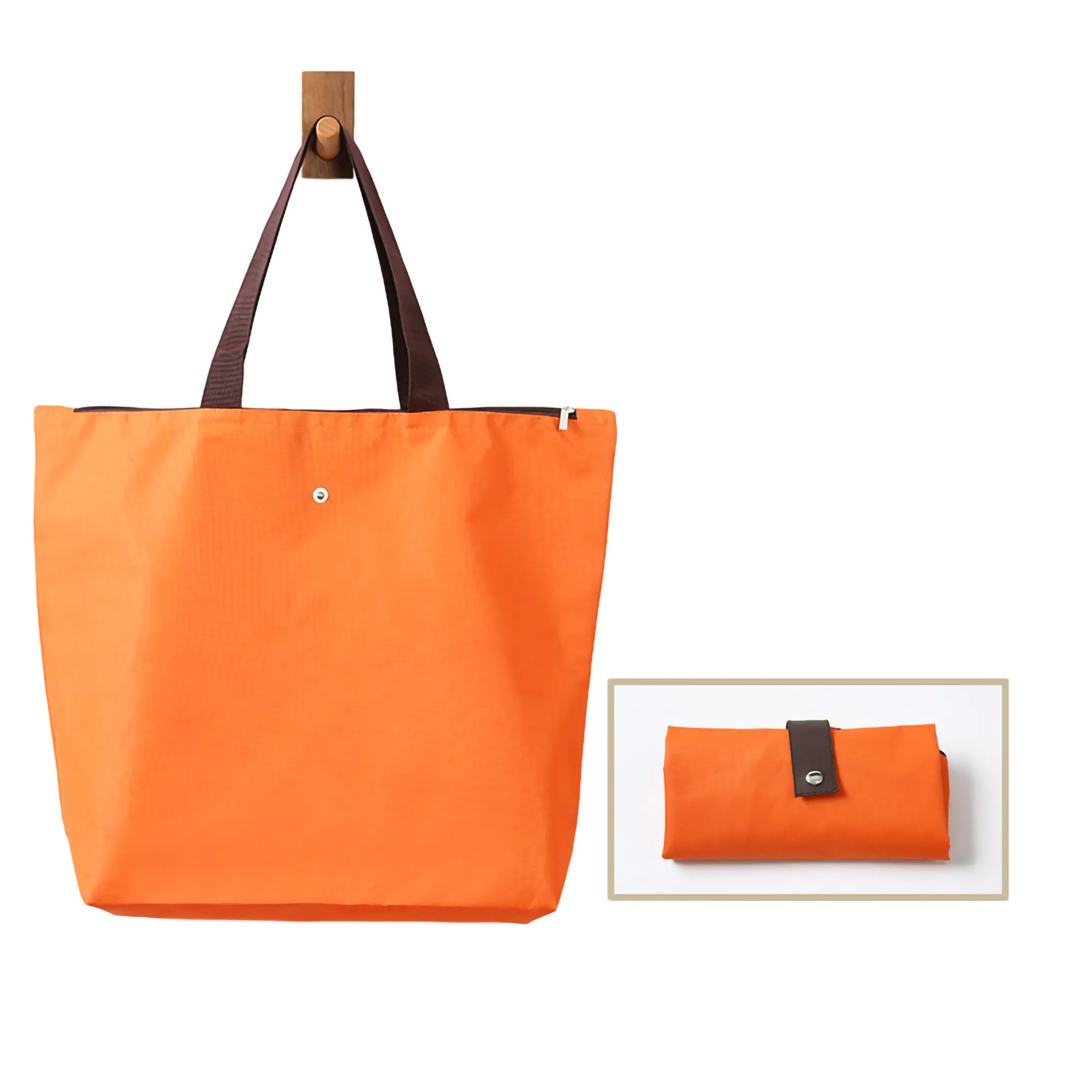 Foldable Grocery Shopping Tote Bag, custom tote bag with logo imprint 3