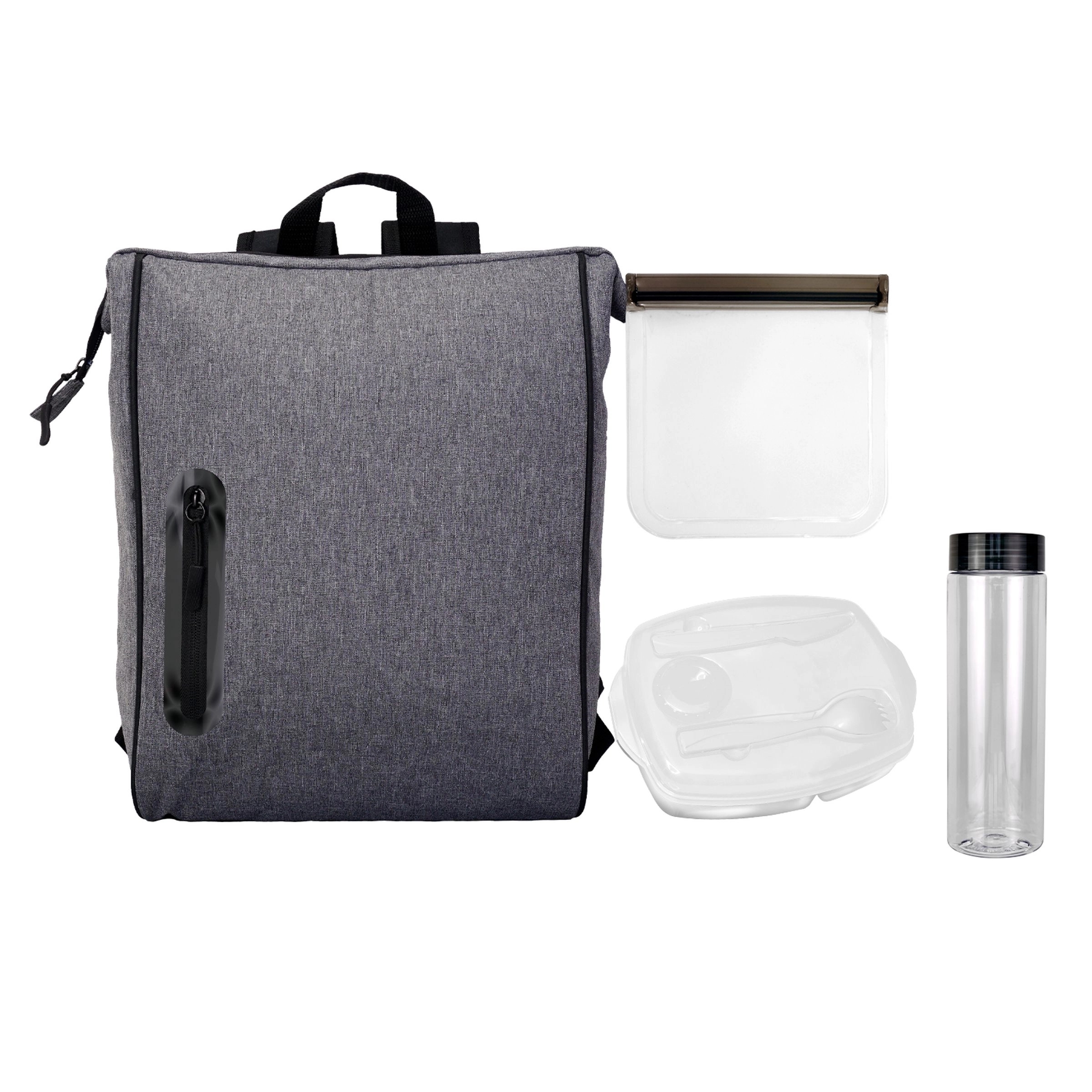 Locking Lid Sandwich & Drink Oval Lunch Cooler 11