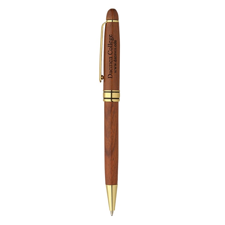 The Milano Blanc Rosewood Ballpoint Pen 1