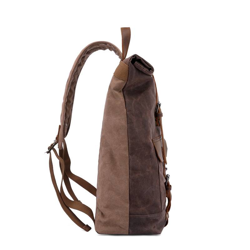 Waterproof Waxed Canvas Backpack for Men 4