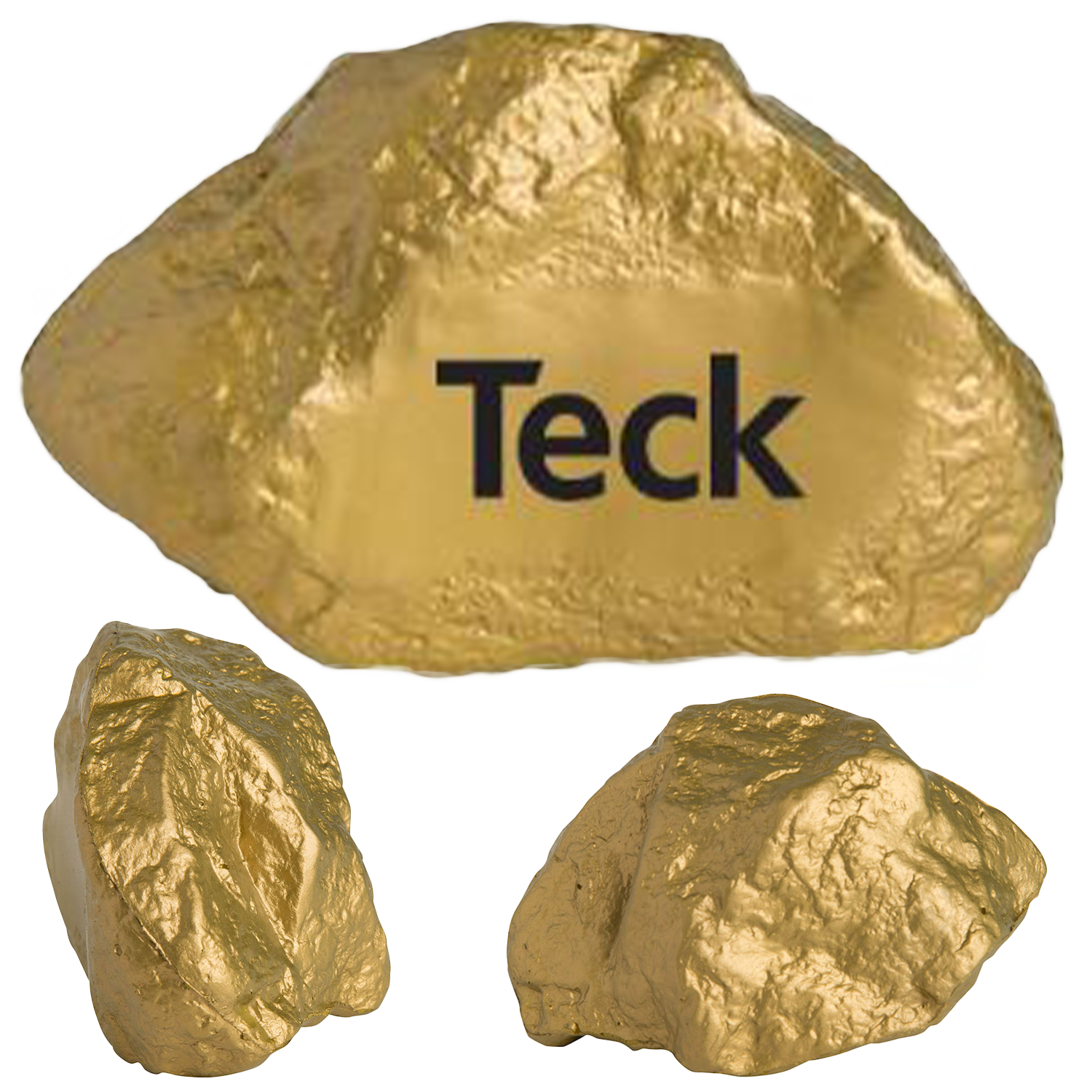 Rock (Gold) Stress Reliever 3