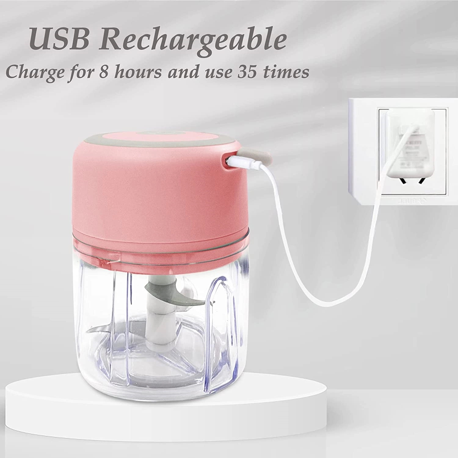 Electric Rechargeable Garlic Grinder Spice Crusher 2
