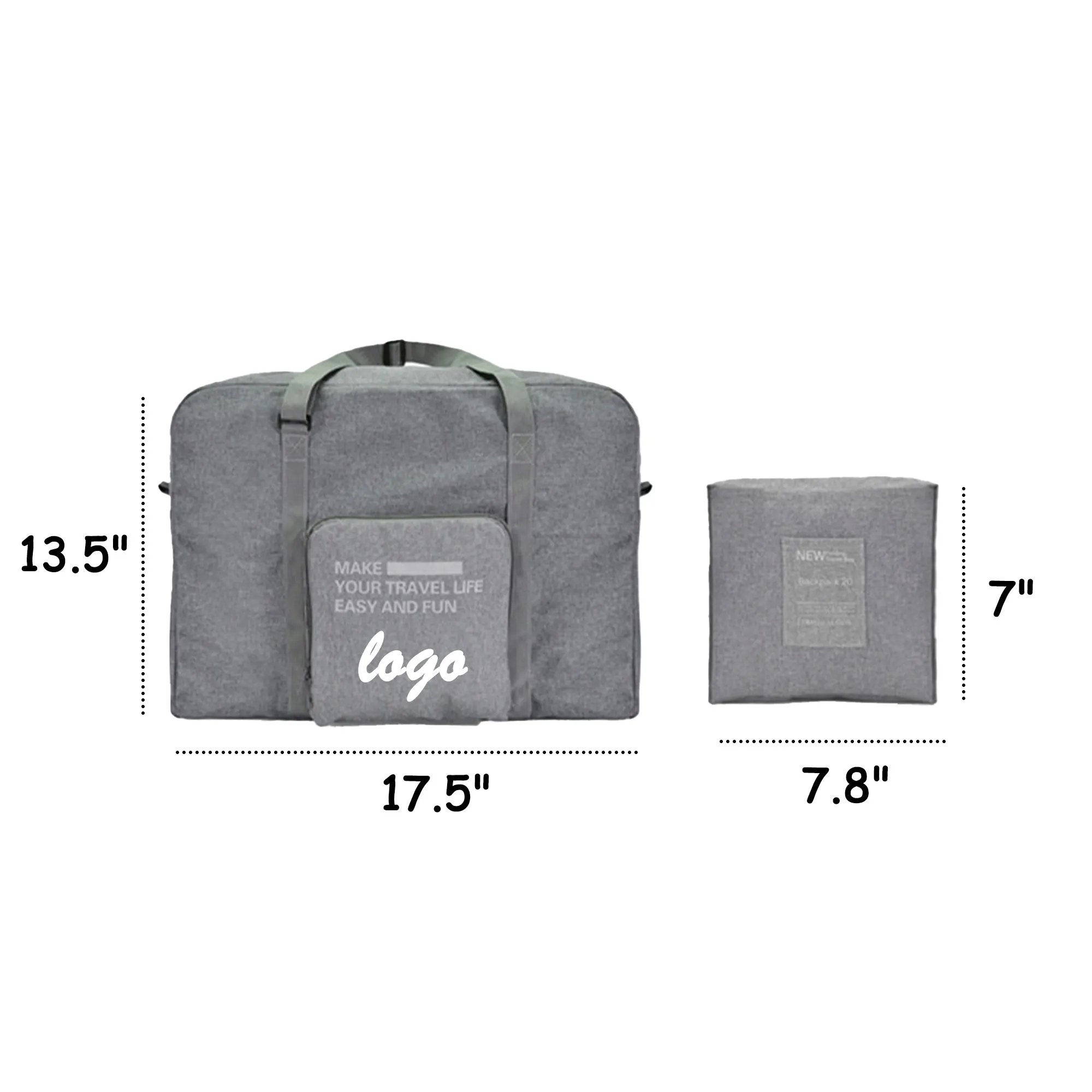 MOQ 30 Folding Travel Storage Bag Polyester Duffel 2