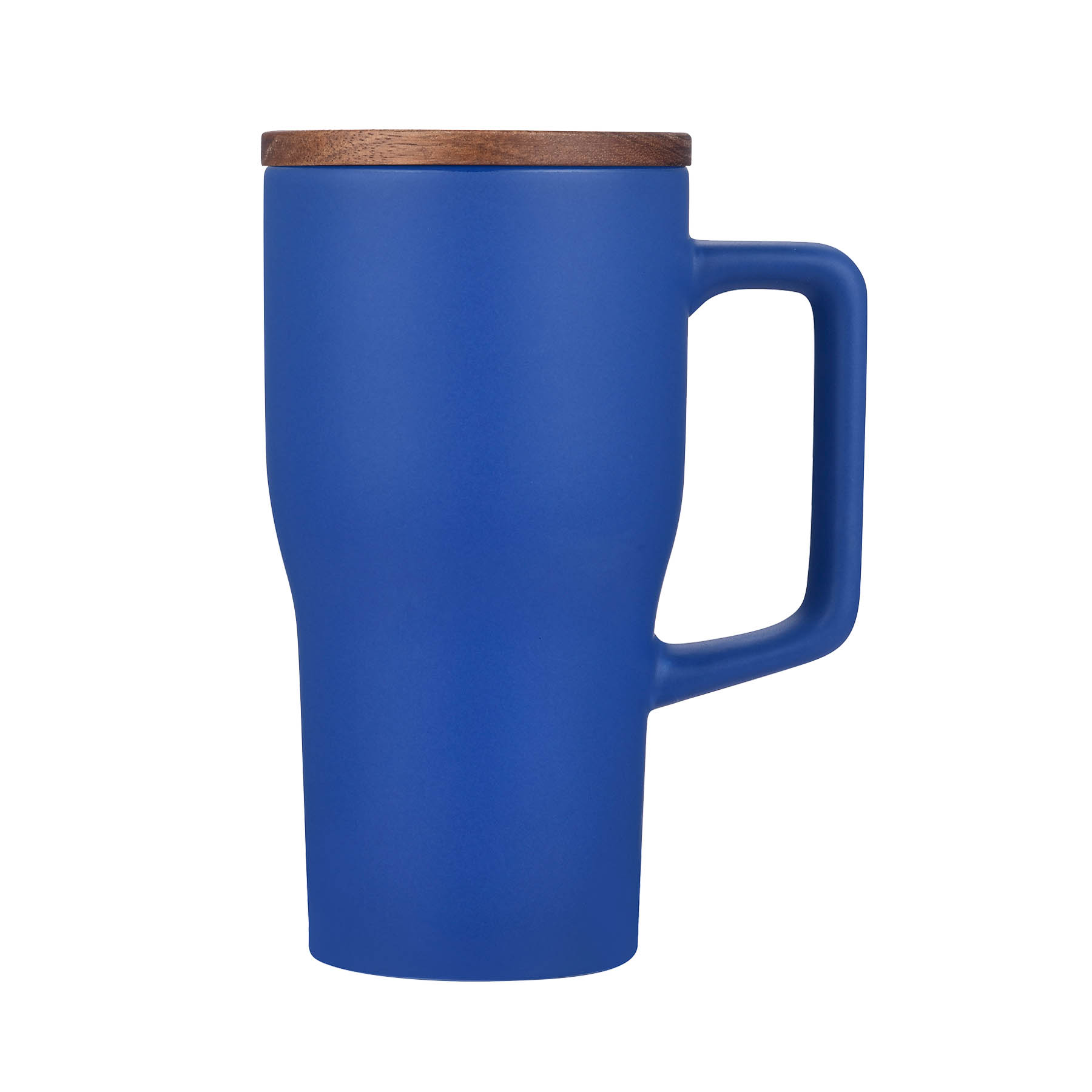 18oz. Ceramic Mug with Wooden Lid 8