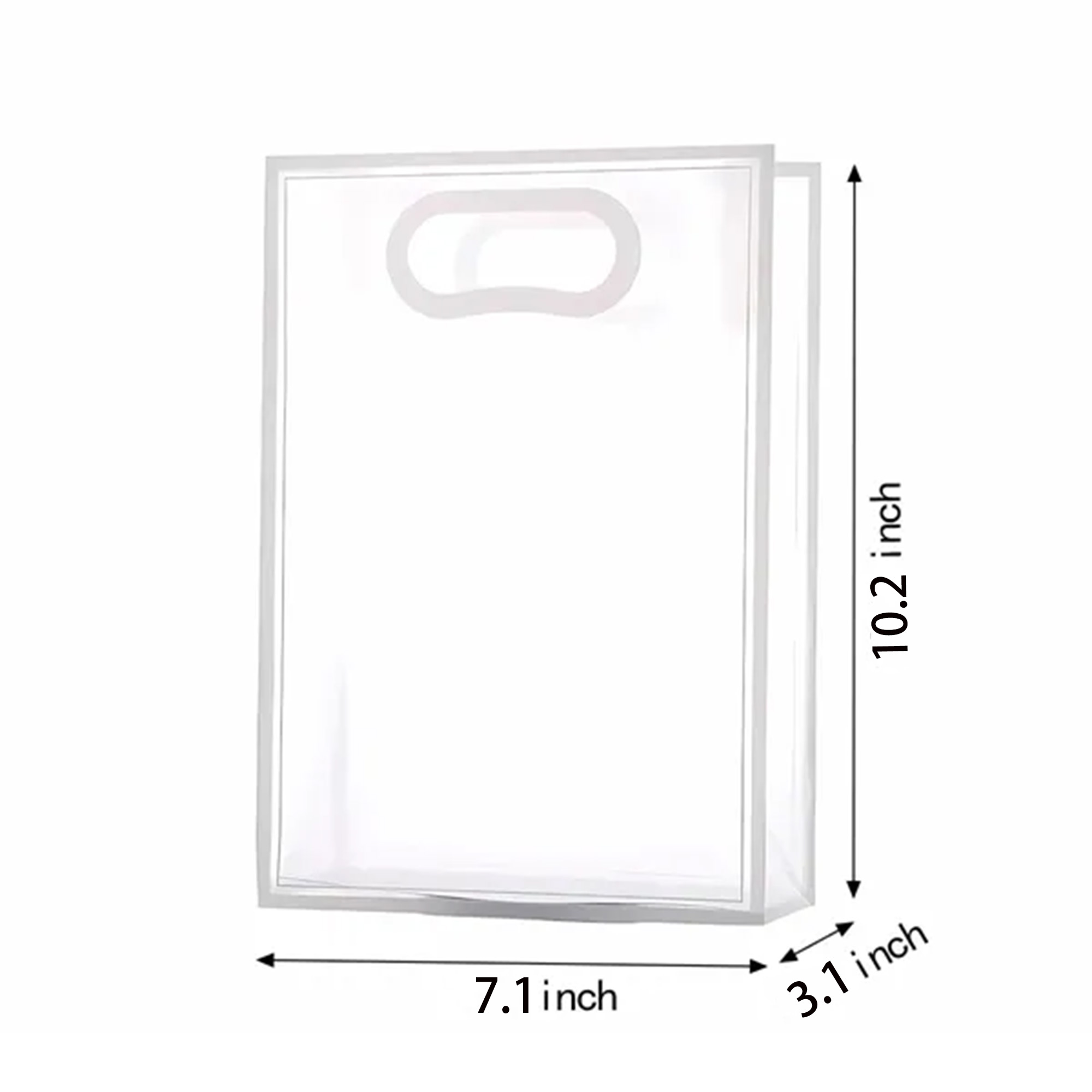 PVC Transparent Frosted Tote Bag 1
