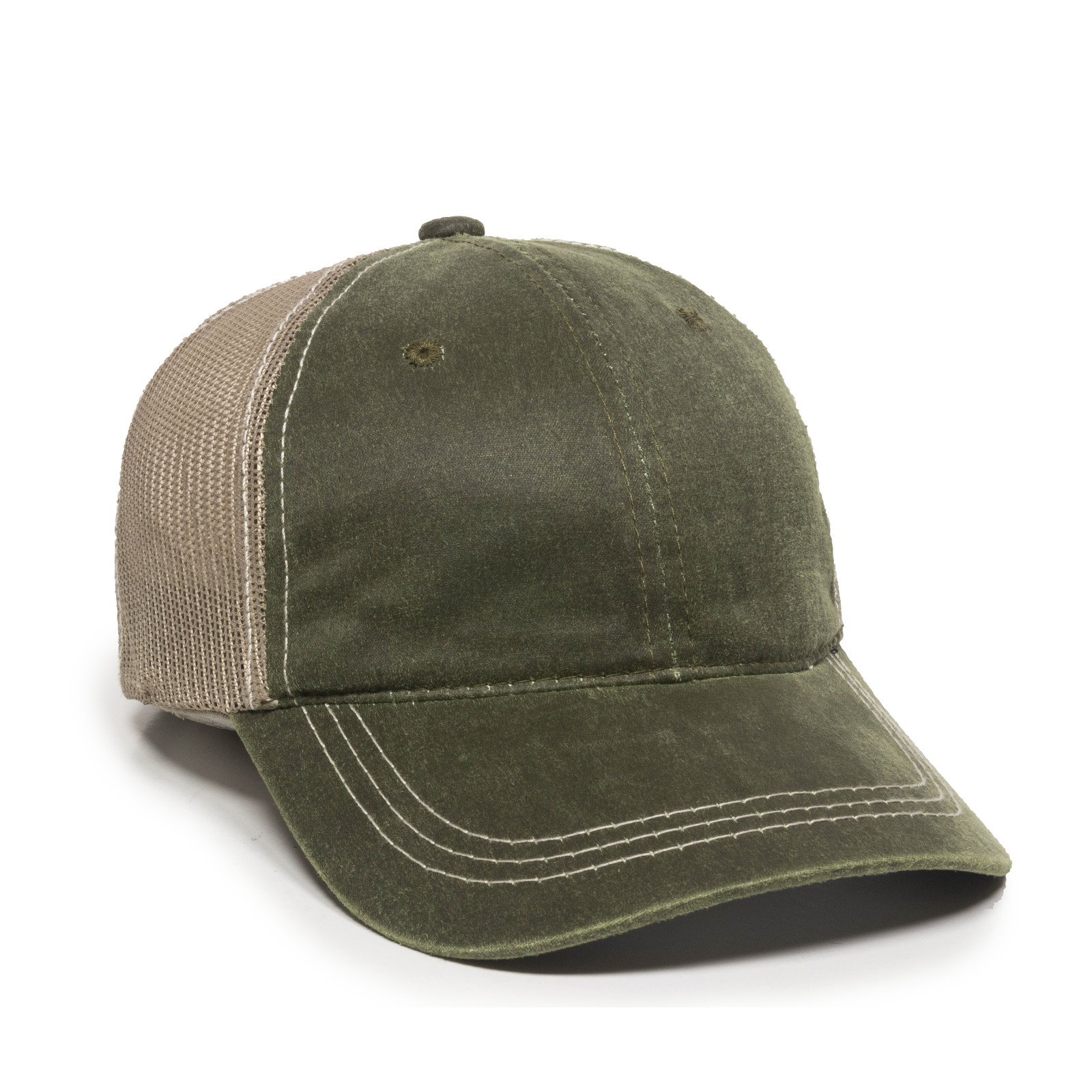 Weathered Cotton Mesh Back Cap 7
