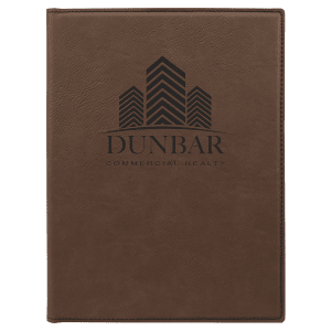 Laserable Leatherette Small Portfolio With Notepad 2