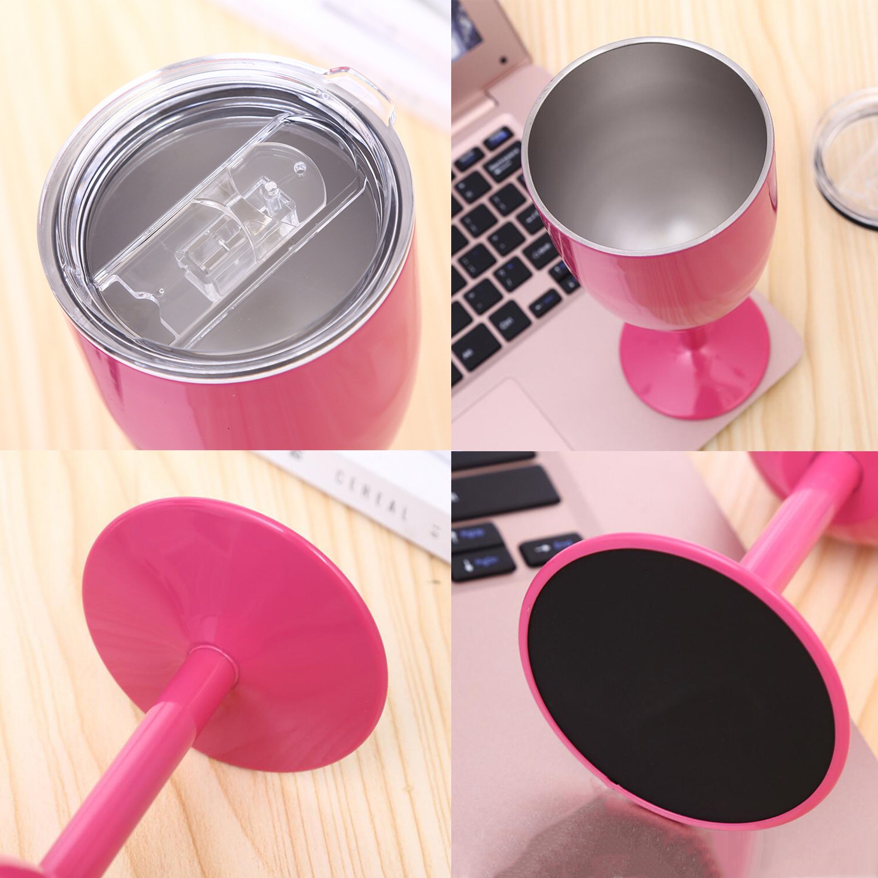 Stainless Steel Insulated Wine Glasses 12