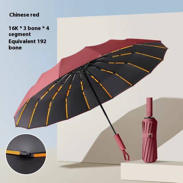 192 Bone Automatic Super Durable And Stable Umbrella 8