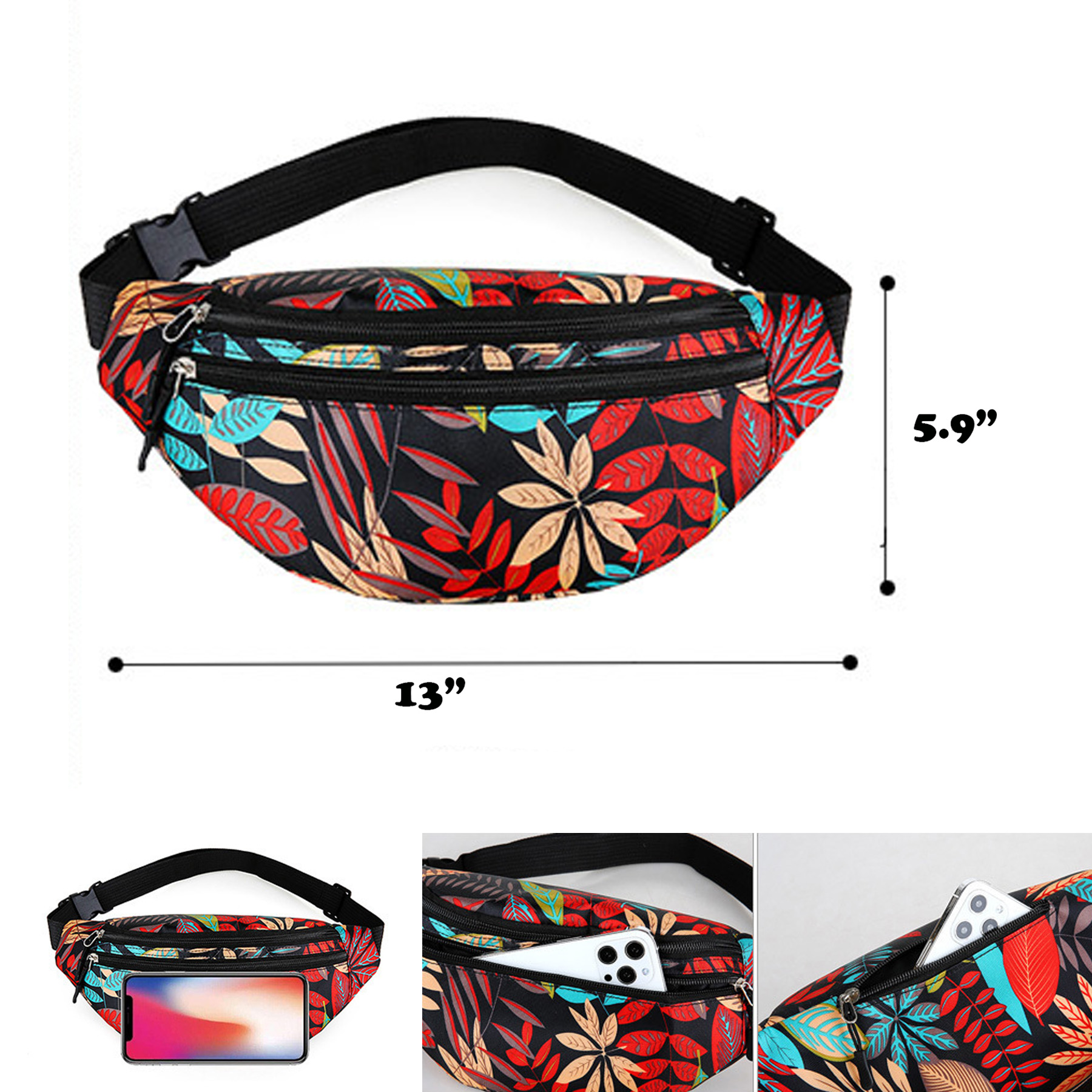 Women Fanny Pack Crossbody Chest Sling Bag 1