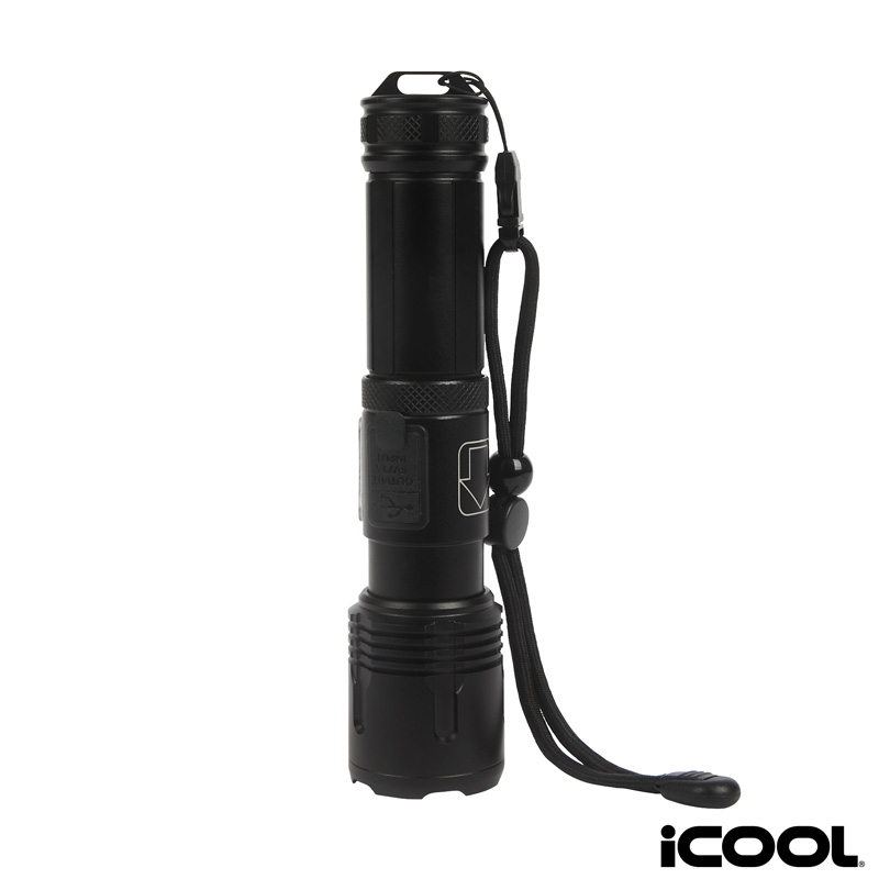 iCOOL Longmont Rechargeable 1000-Lumen Aluminum Tactical Flashlight 6