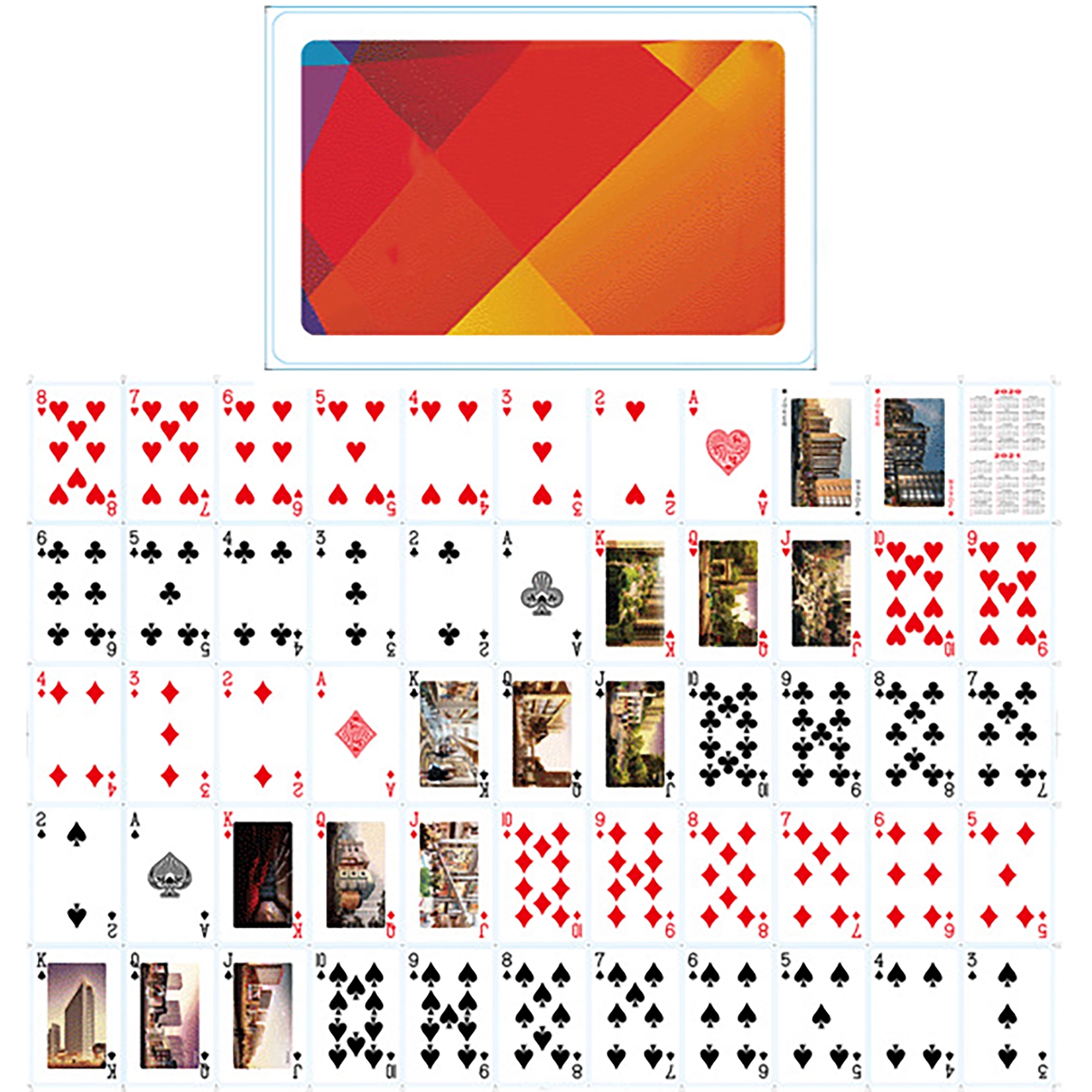 MOQ 100pcs Full Color Custom Poker Playing Cards 6