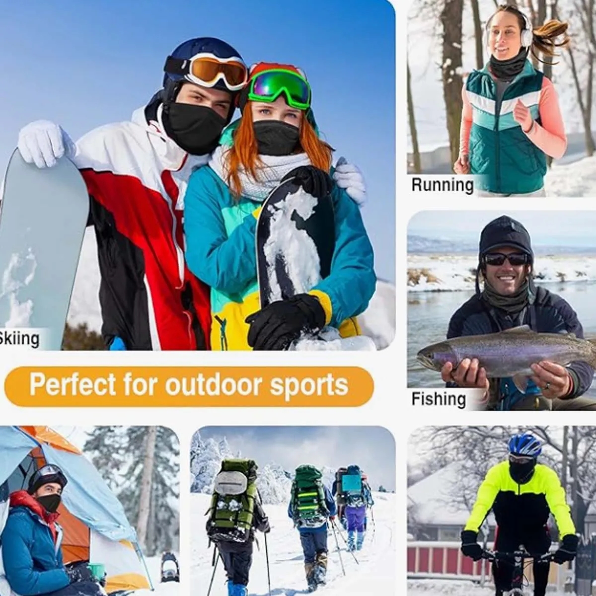 Neck Gaiter Face Cover Mask Scarf 3