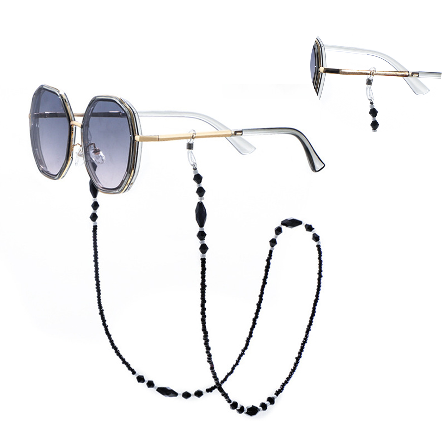 Vintage Acrylic Beaded Glasses Chain 5