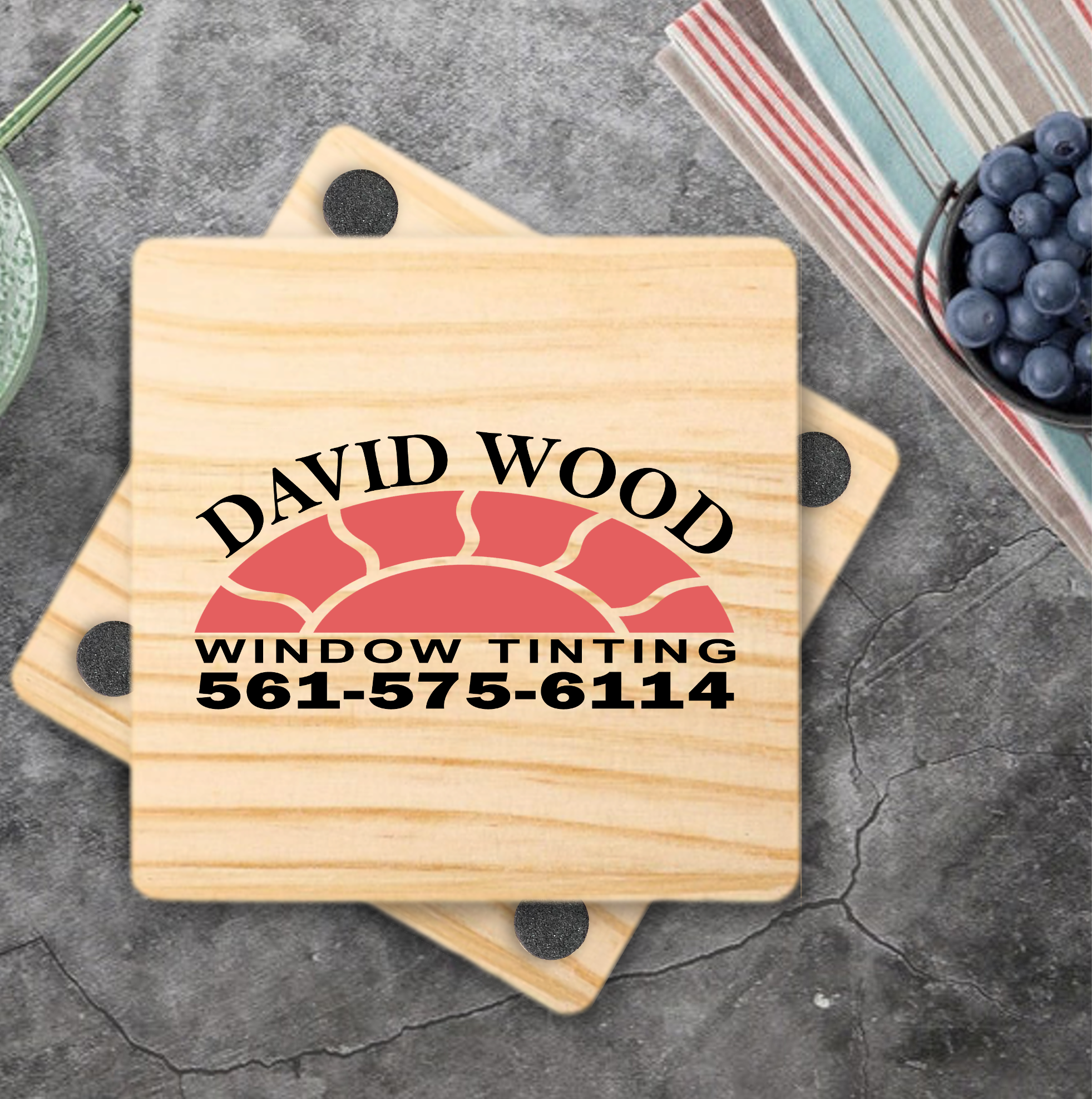 Square Wood Coaster 13