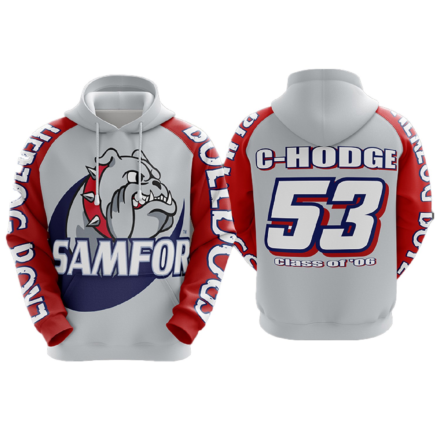 Women's 280 GSM Spandex Interlock Fleece Sublimation Hoodie 3