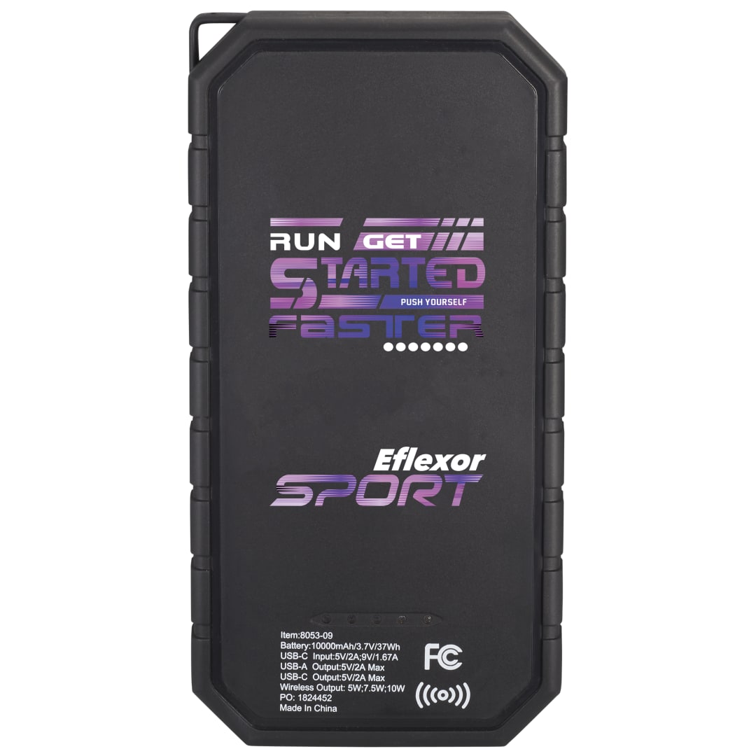 High Sierra® IPX 5 Solar Fast Wireless Power Bank 45