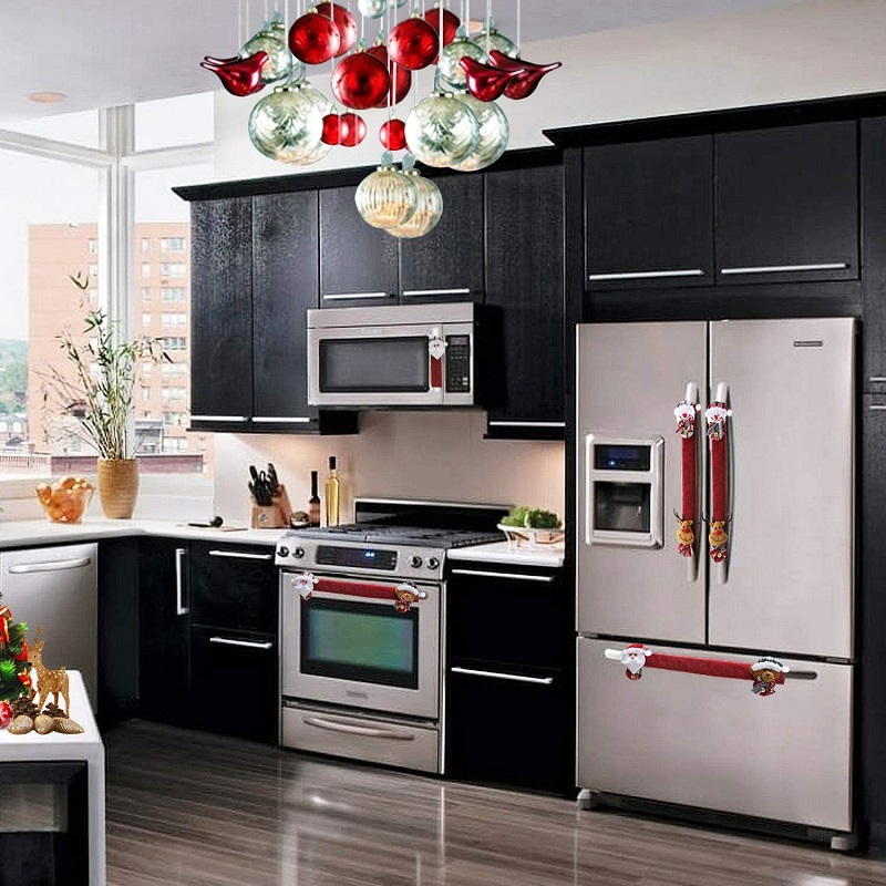Christmas Refrigerator Door Handle Covers Set of 4 4