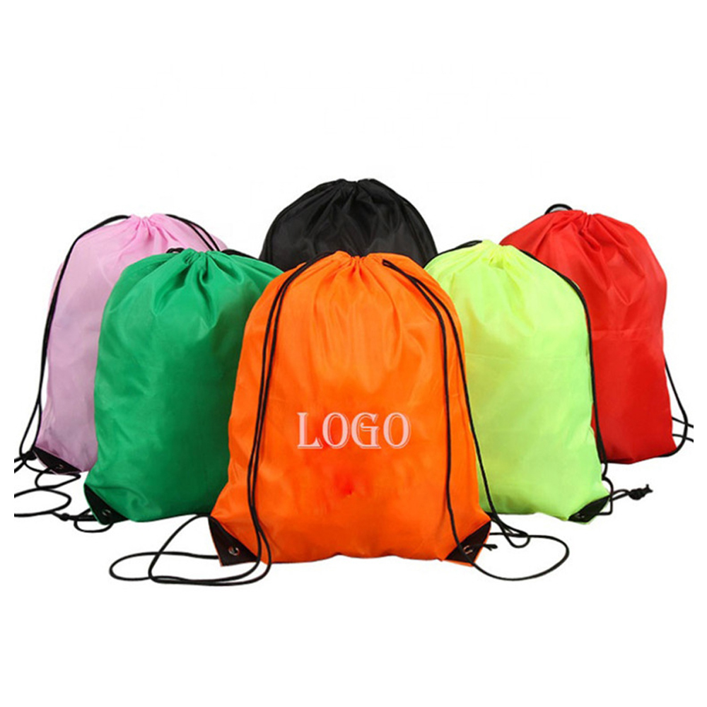 Polyester Cloth Bunch Pocket Nylon Draw String Bag 2