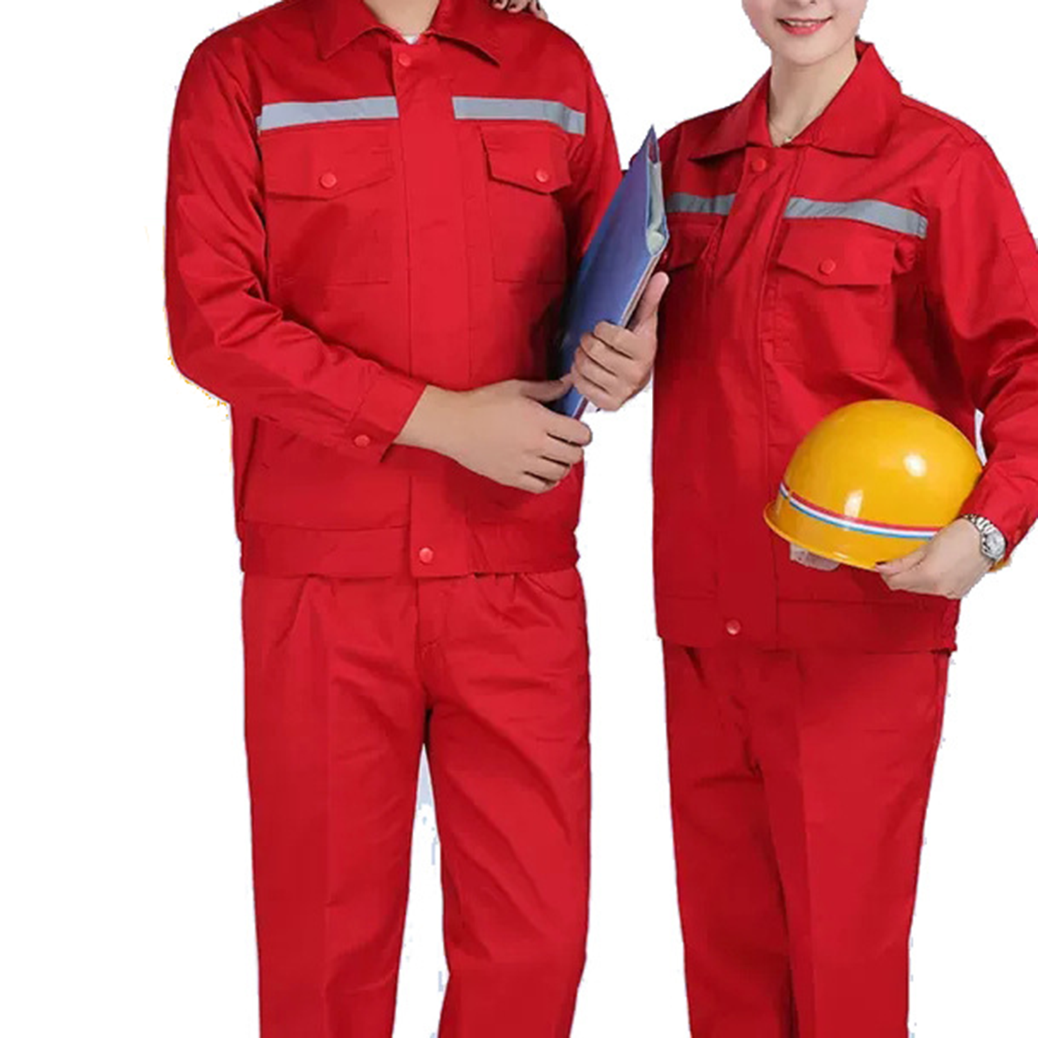 Men Women Flame Resistant Long Sleeve Workmen Uniform 4