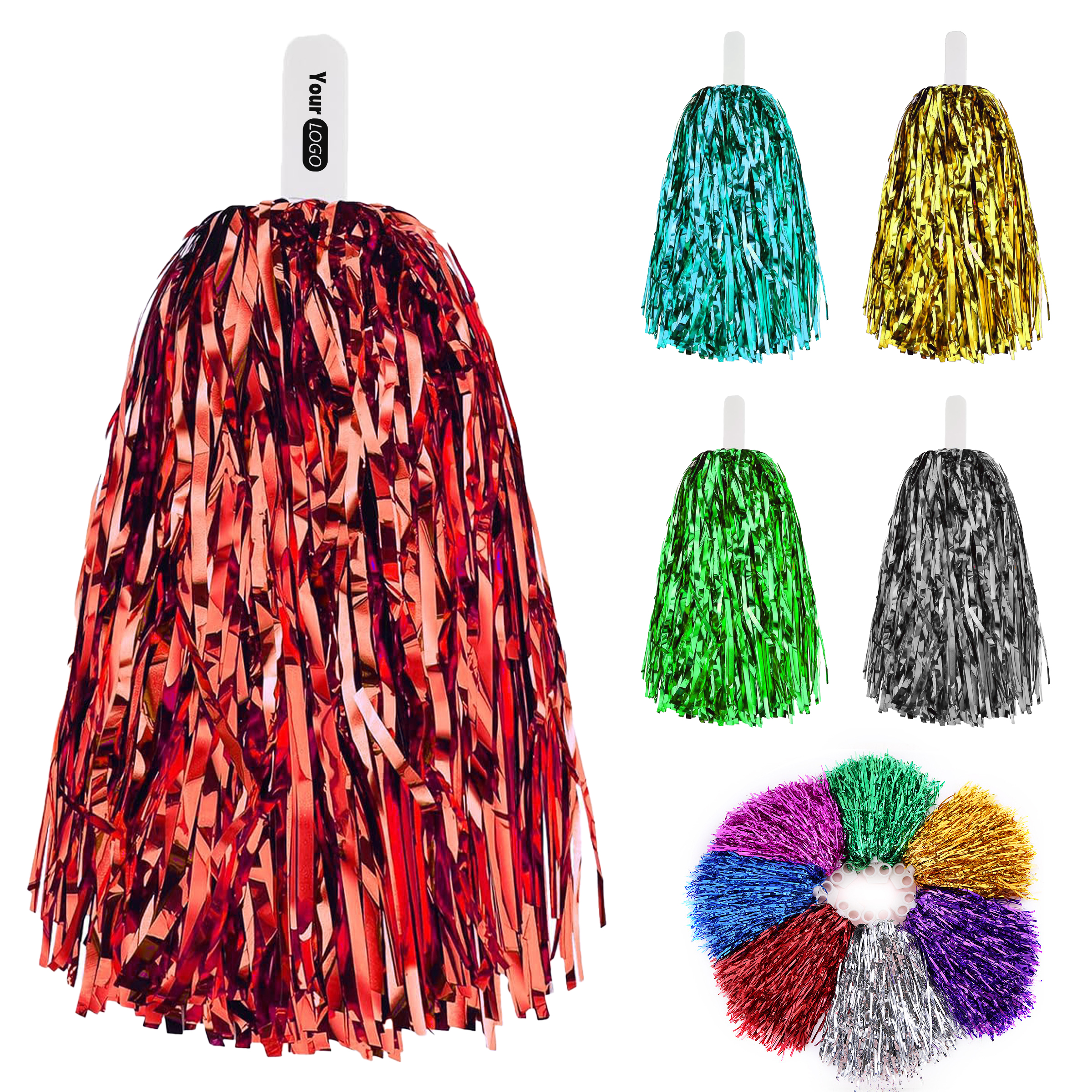 Plastic Vibrant Cheerleading Poms For High-Energy Performances 1