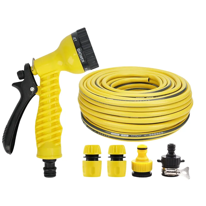 Water Spray Gun With Hose Pipe And Fittings Set 3
