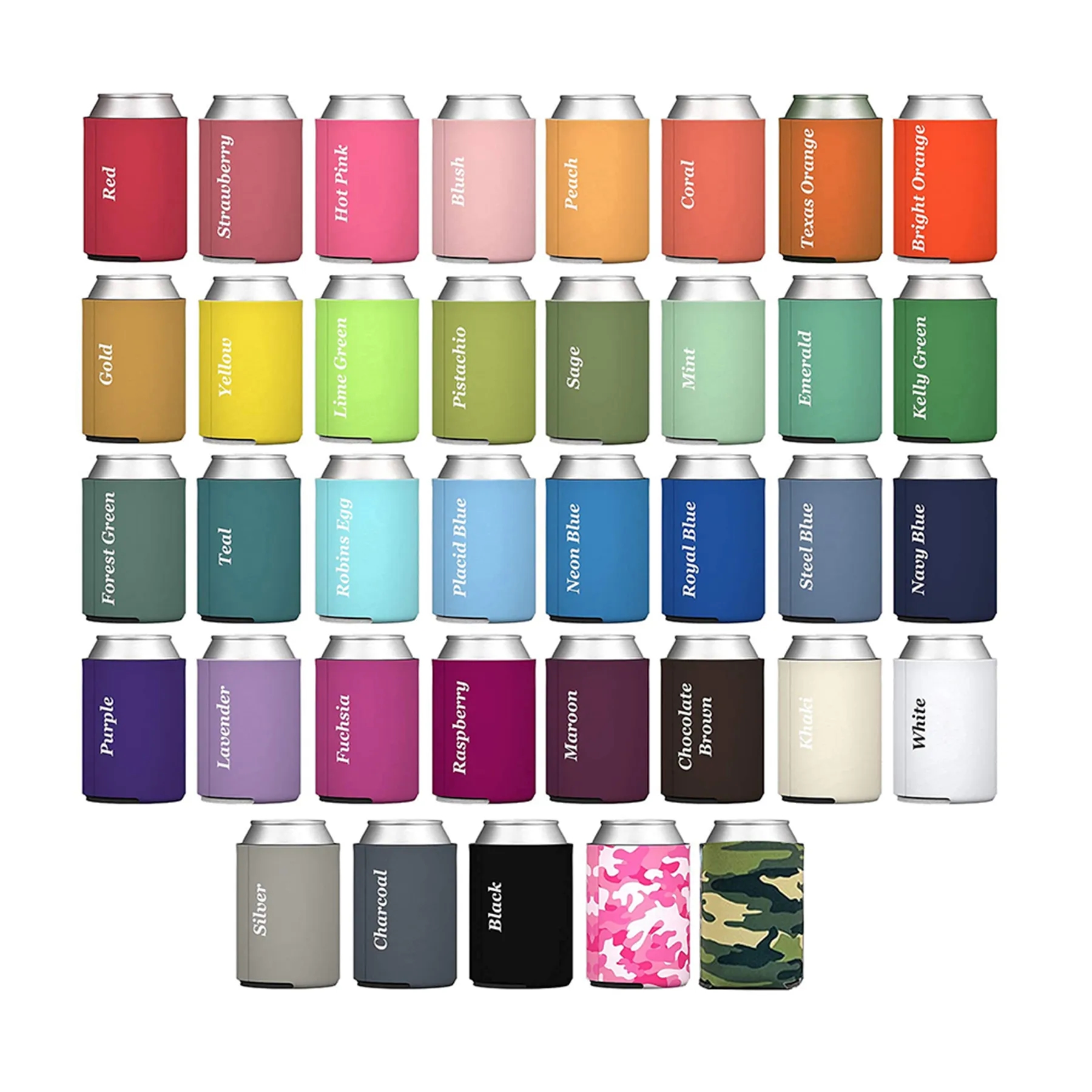 Blank Beer Can Coolers Sleeves, custom koozie with logo imprint 5