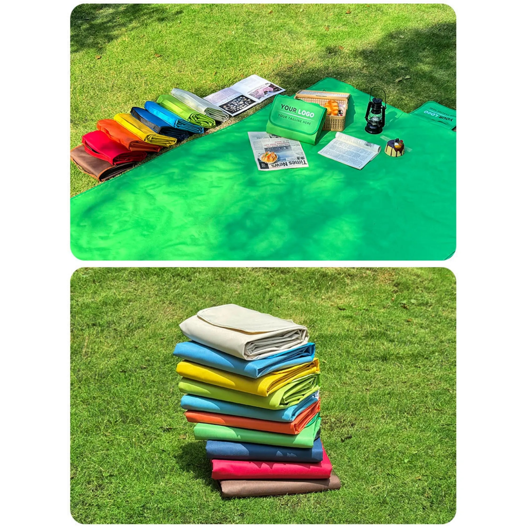 Oxford Fabric & PVC Picnic Moisture-Proof Mat 11
