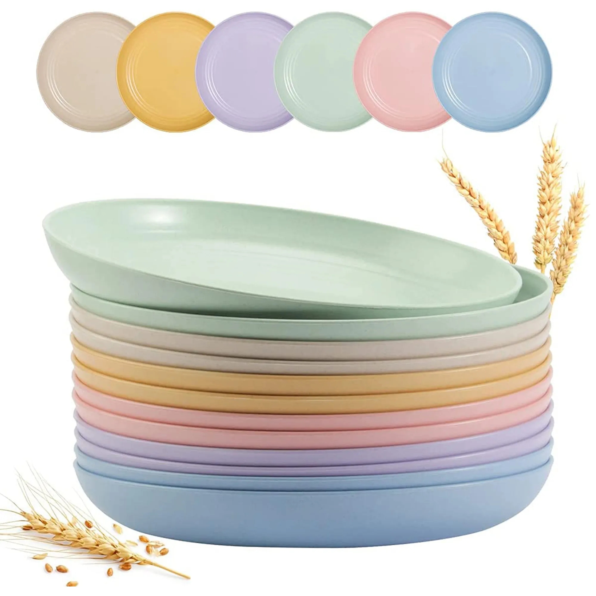 Wheat Straw Deep Dinner Plates