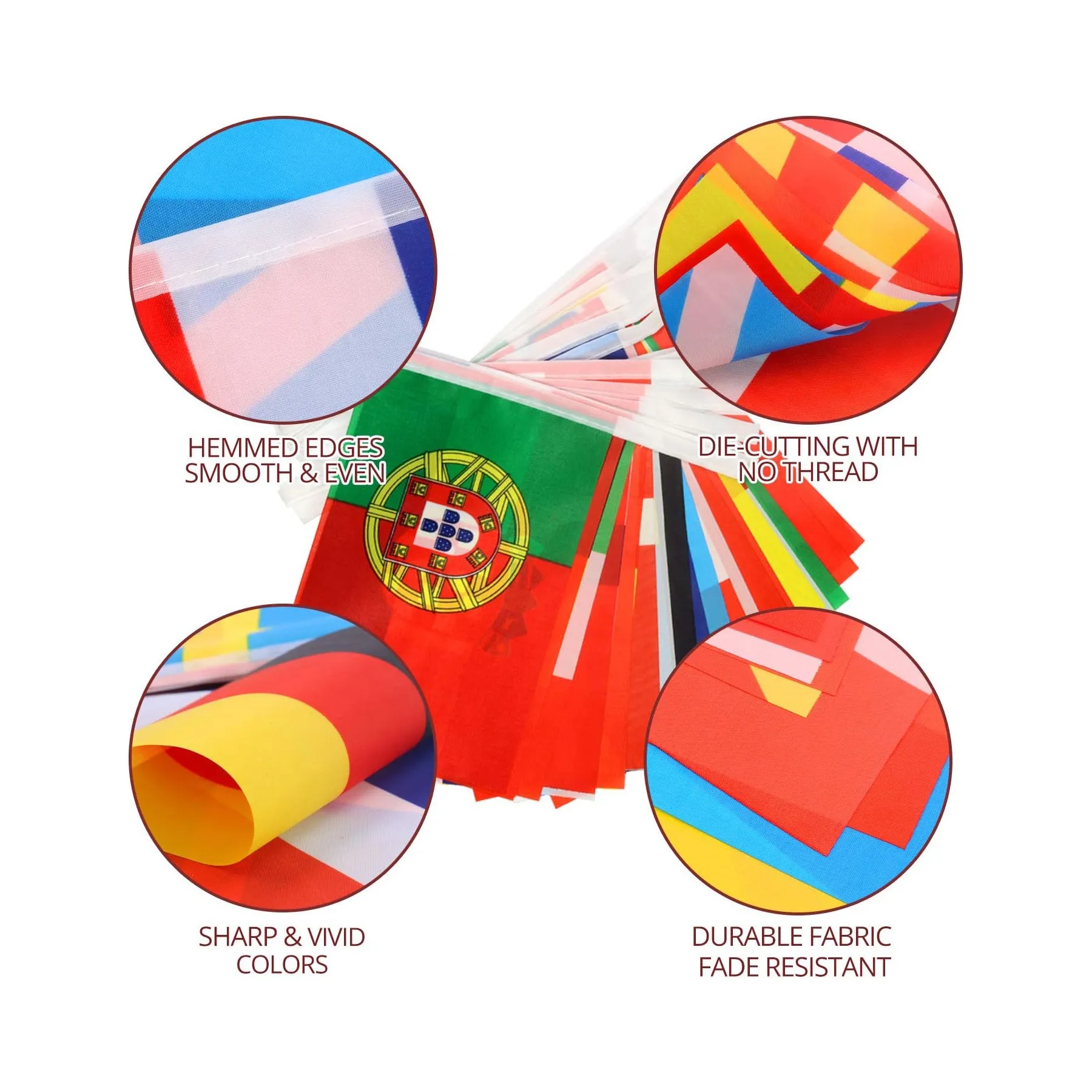 Different Countries International String Flags 5
