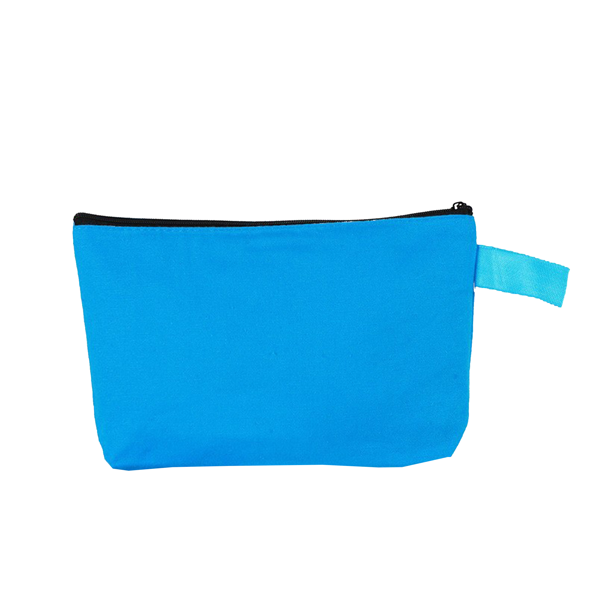 Candy Color Canvas Pencil Case Zipper Handheld Pouch 5
