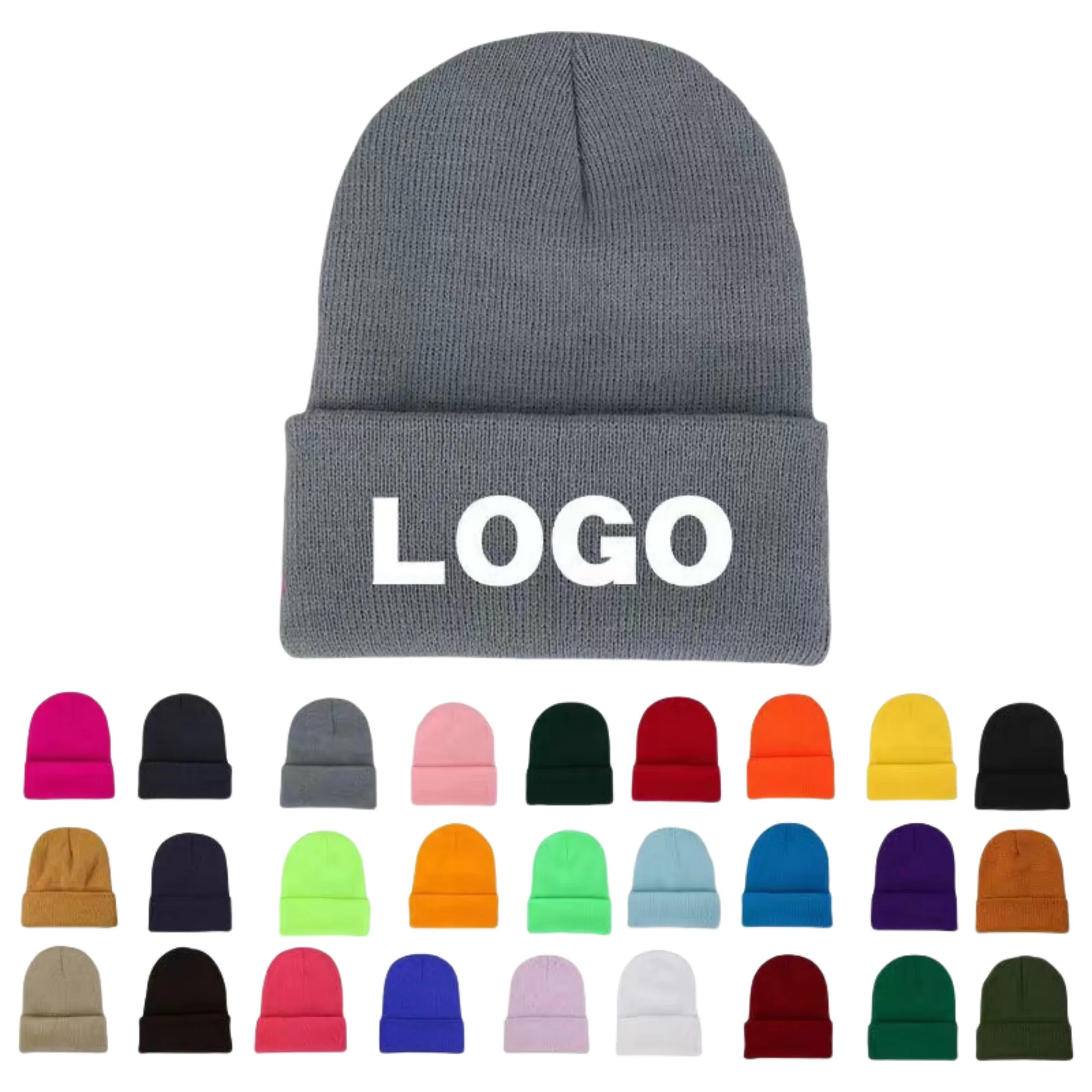 Winter Knitted Beanie Hat