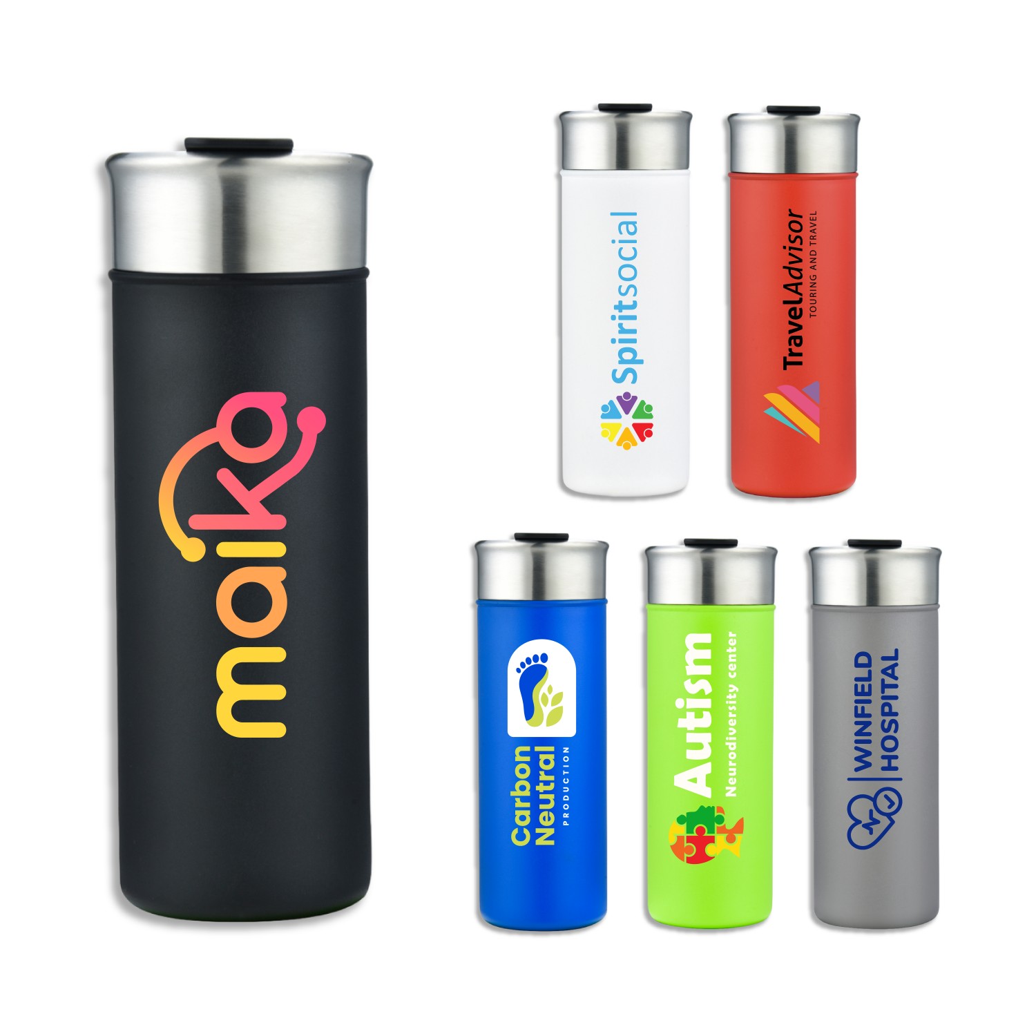 Freeze Guard 18 oz Stainless Steel Slim Tumbler