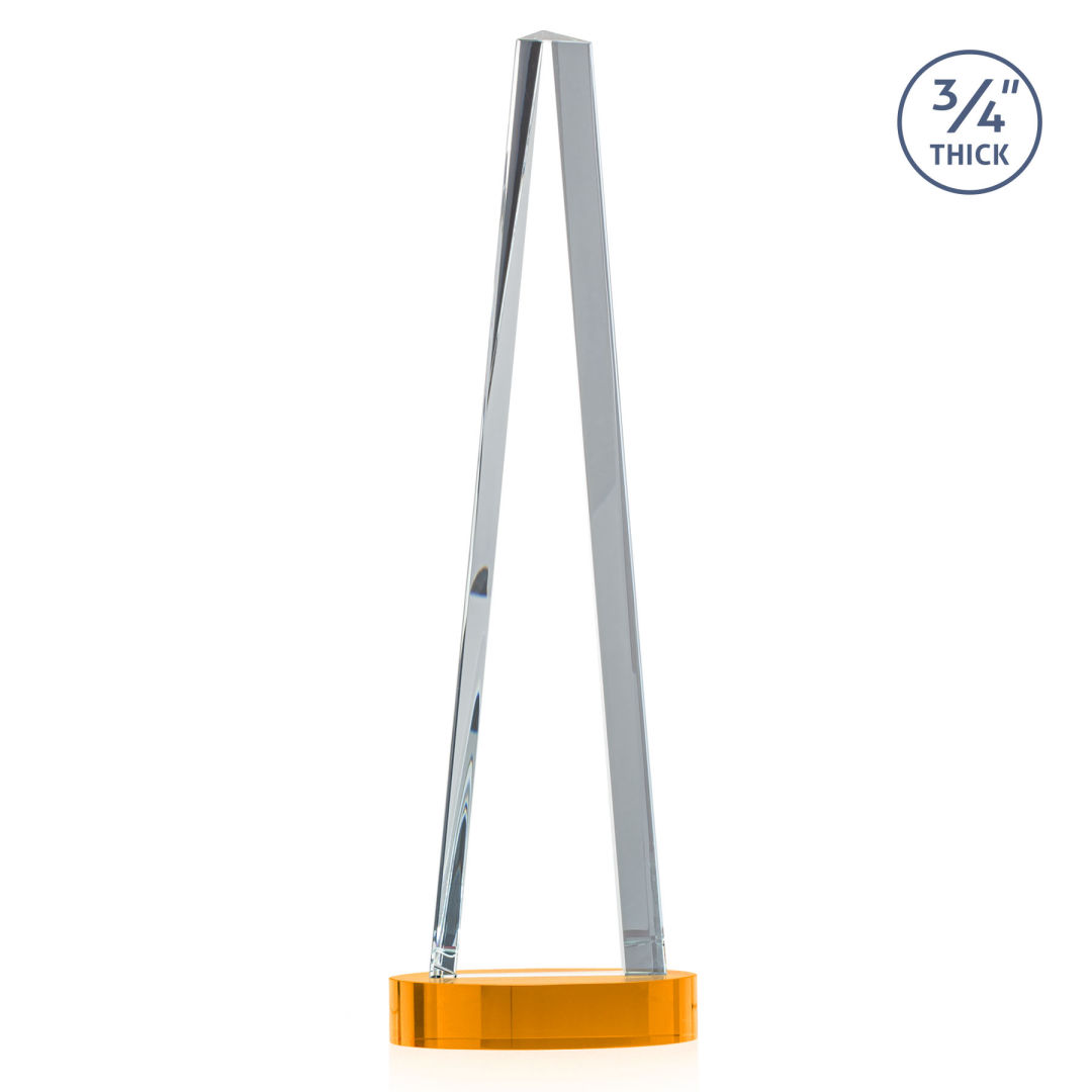 Majestic Tower Award on Alberton Base - Amber 13