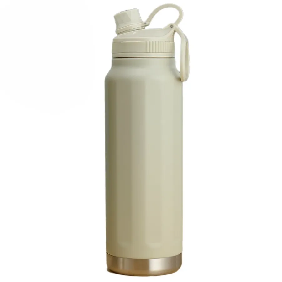 33.82 oz Stainless Steel Water Bottle with Straw 1