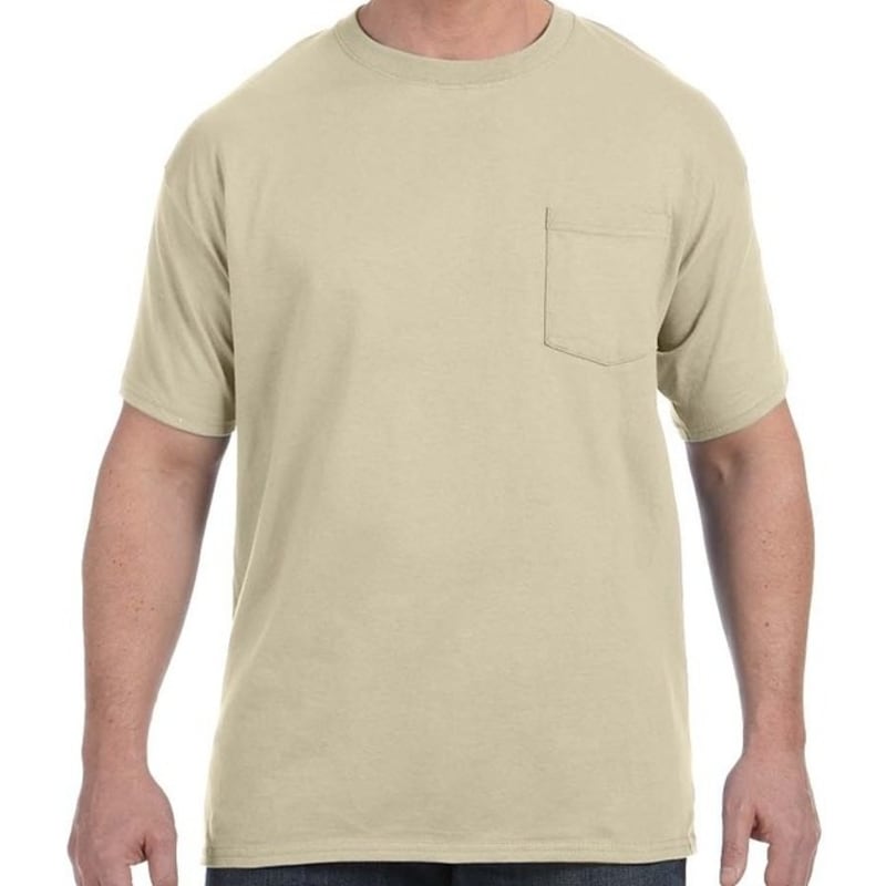Hanes 6.1 Oz. Tagless® ComfortSoft® Pocket T-Shirt 2