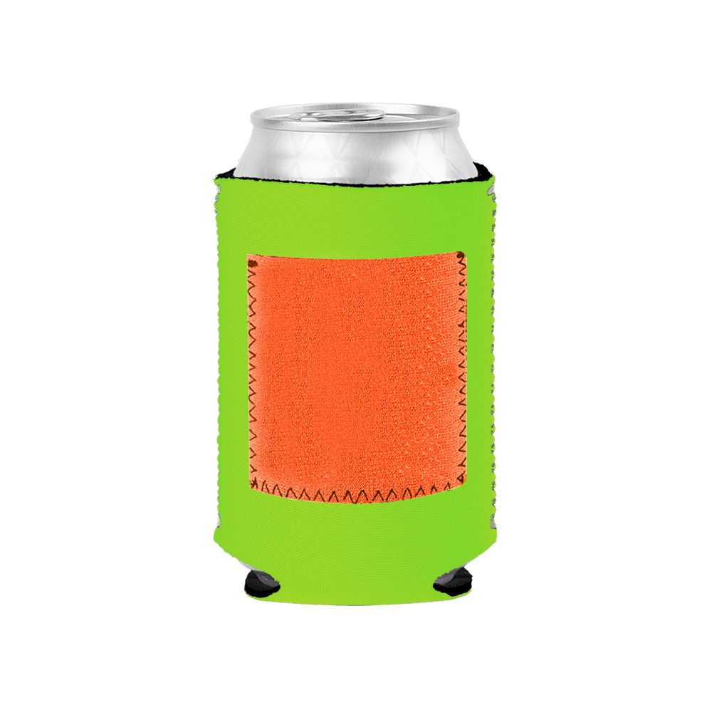 Collapsible Neoprene Can Cooler With Pocket 7