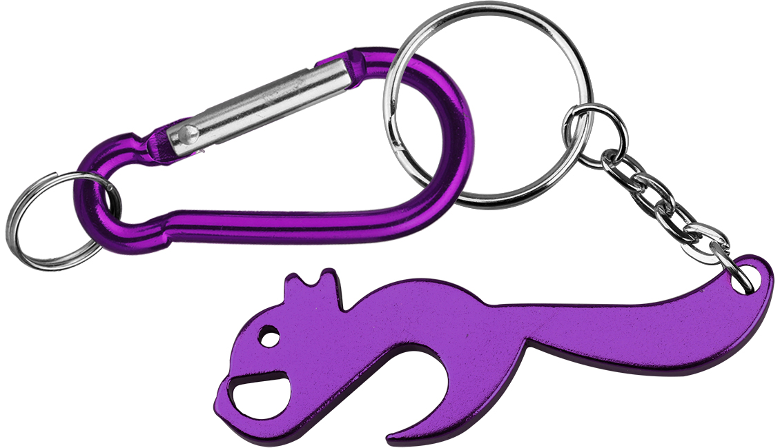 Squirrel Shape Bottle Opener with Carabiner 5