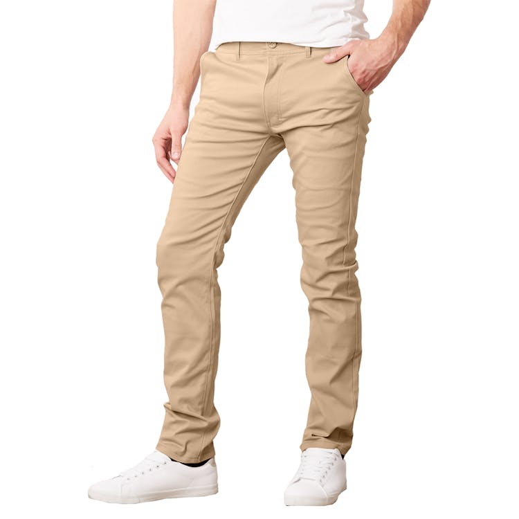 Super Stretch Slim Pants - Khaki 30 x 30 2
