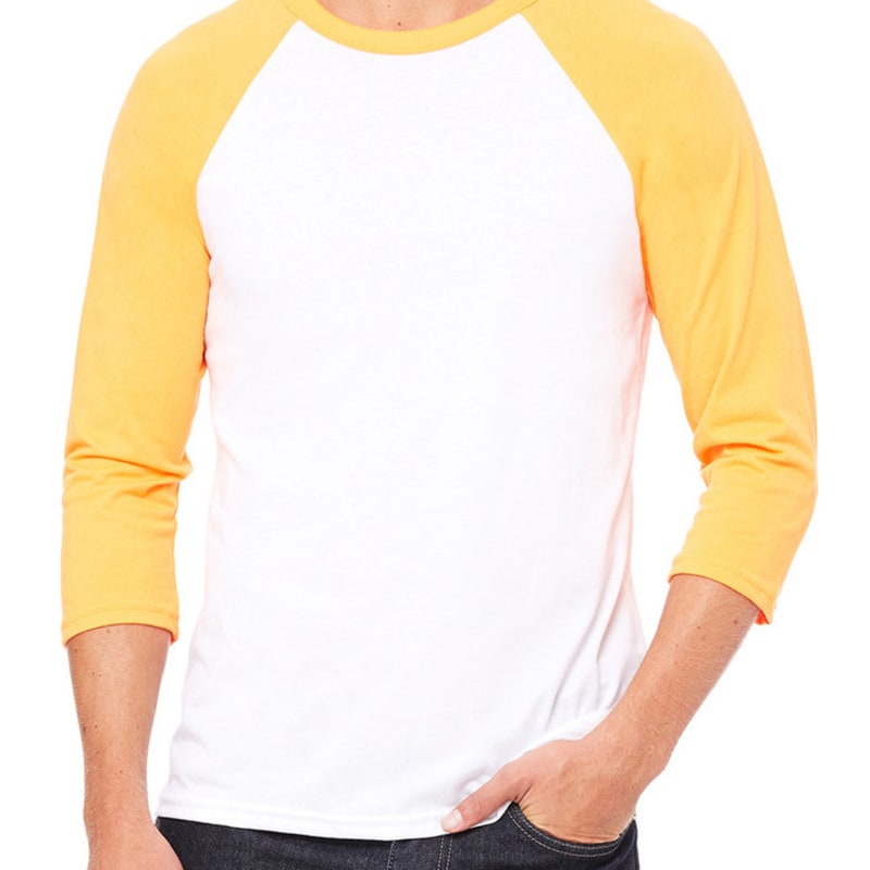 Bella Unisex 3/4-Sleeve Baseball T-Shirt 15