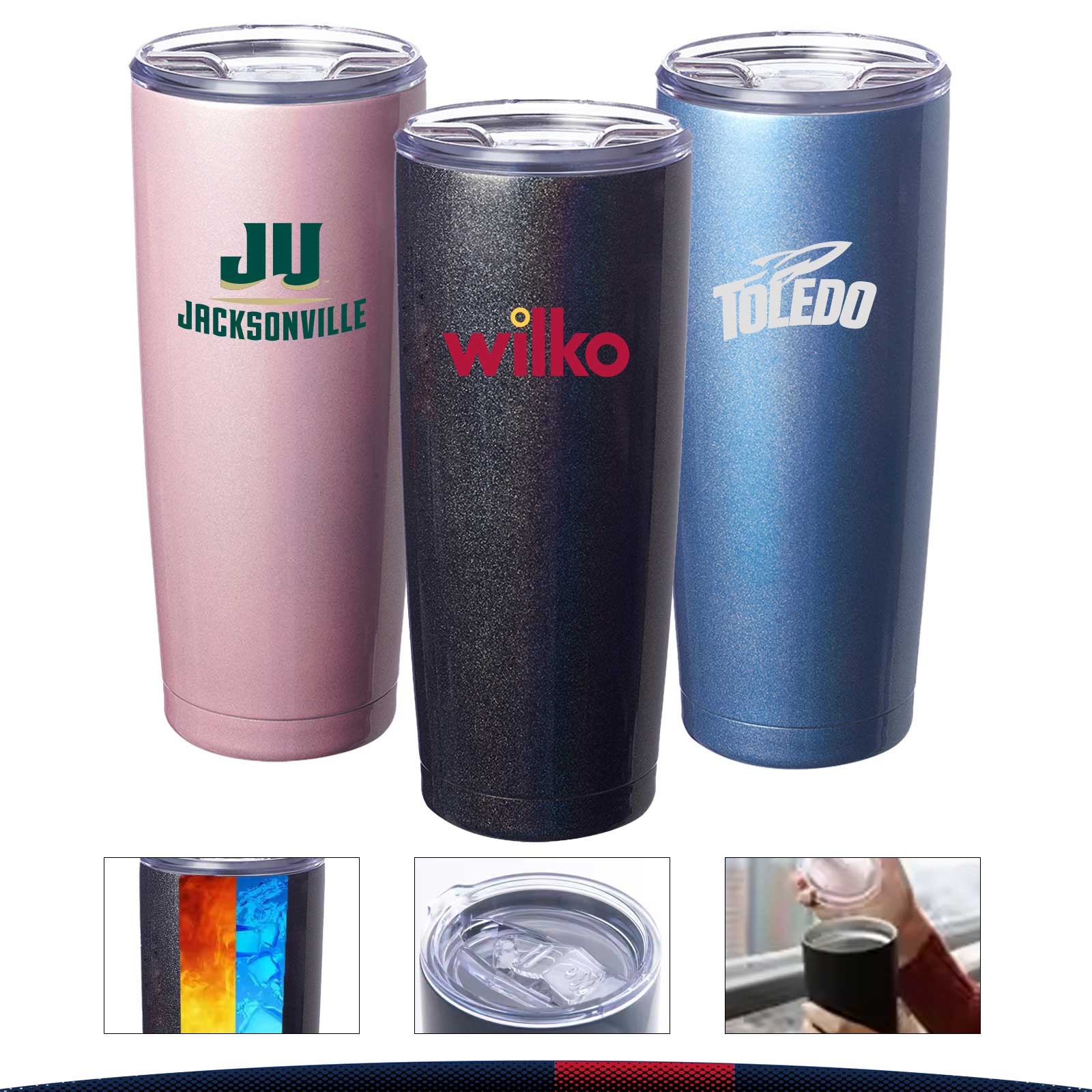 20 oz. Stainless Steel Portable Tumblers 6