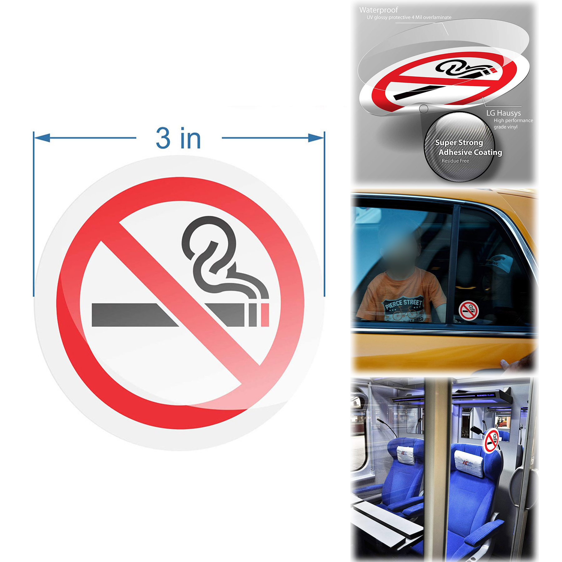 No Smoking Sign Sticker 2