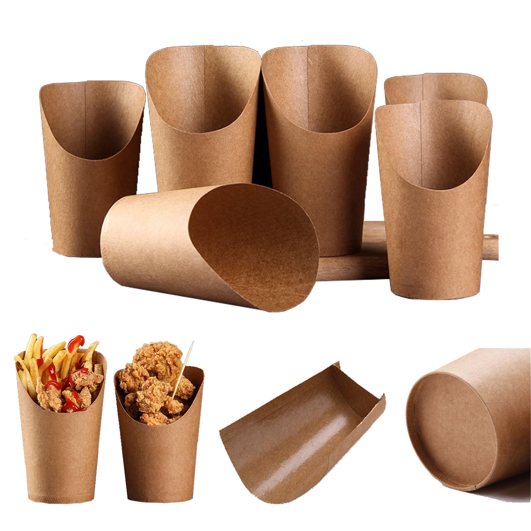 14oz-French Fries Kraft Paper Cups 1