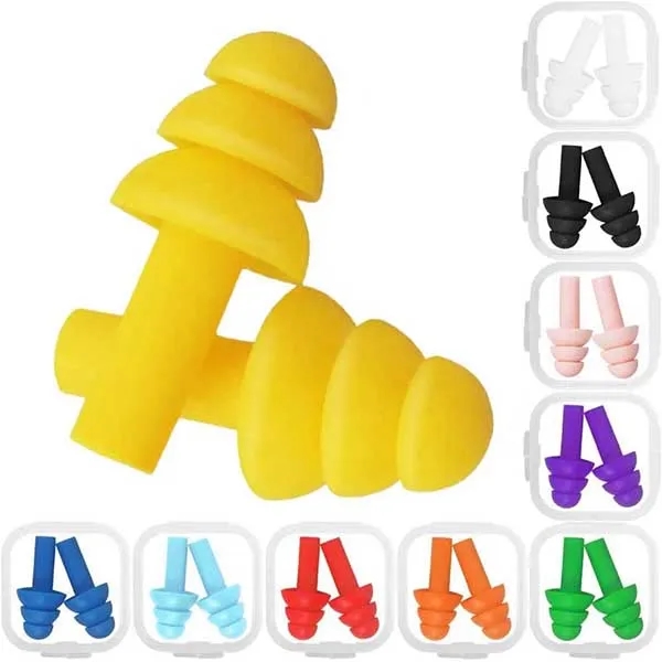 Earplugs Reusable Silicone Ear Plugs In Storage Cases 5