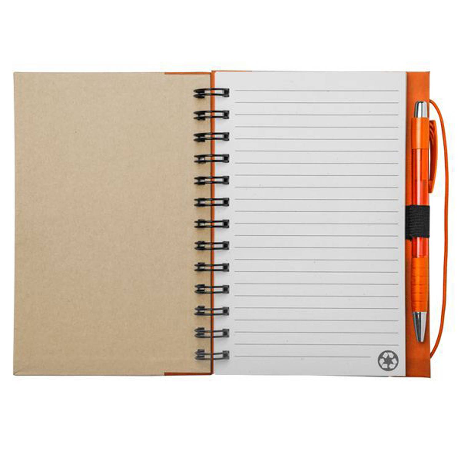 Spiral-Bound Lined Notebook w/ Pen 9