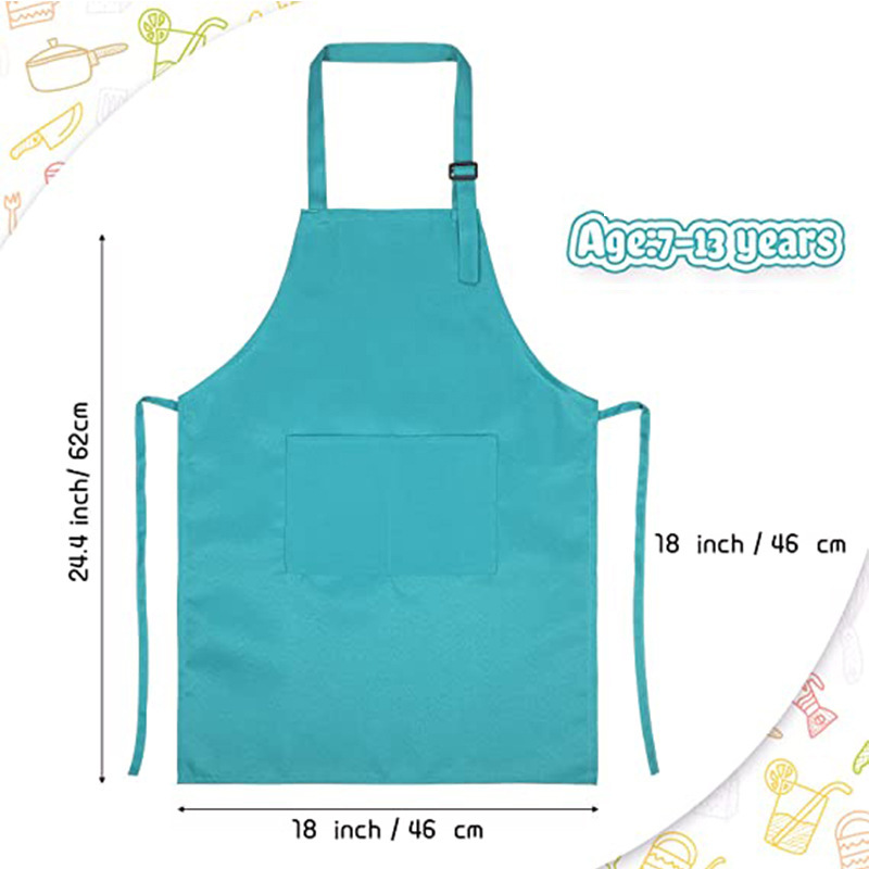Youth Aprons Chef Hats Set 2