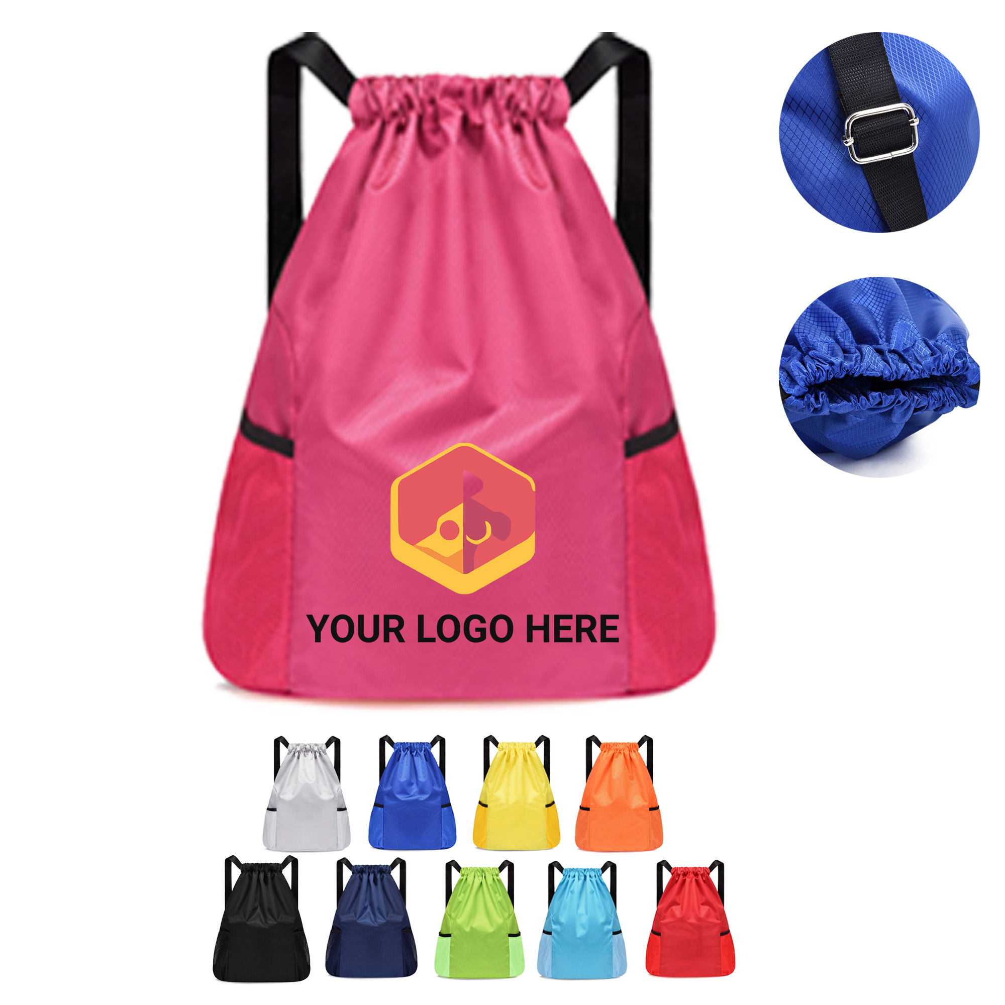 Double Shoulder Drawstring Bag 2