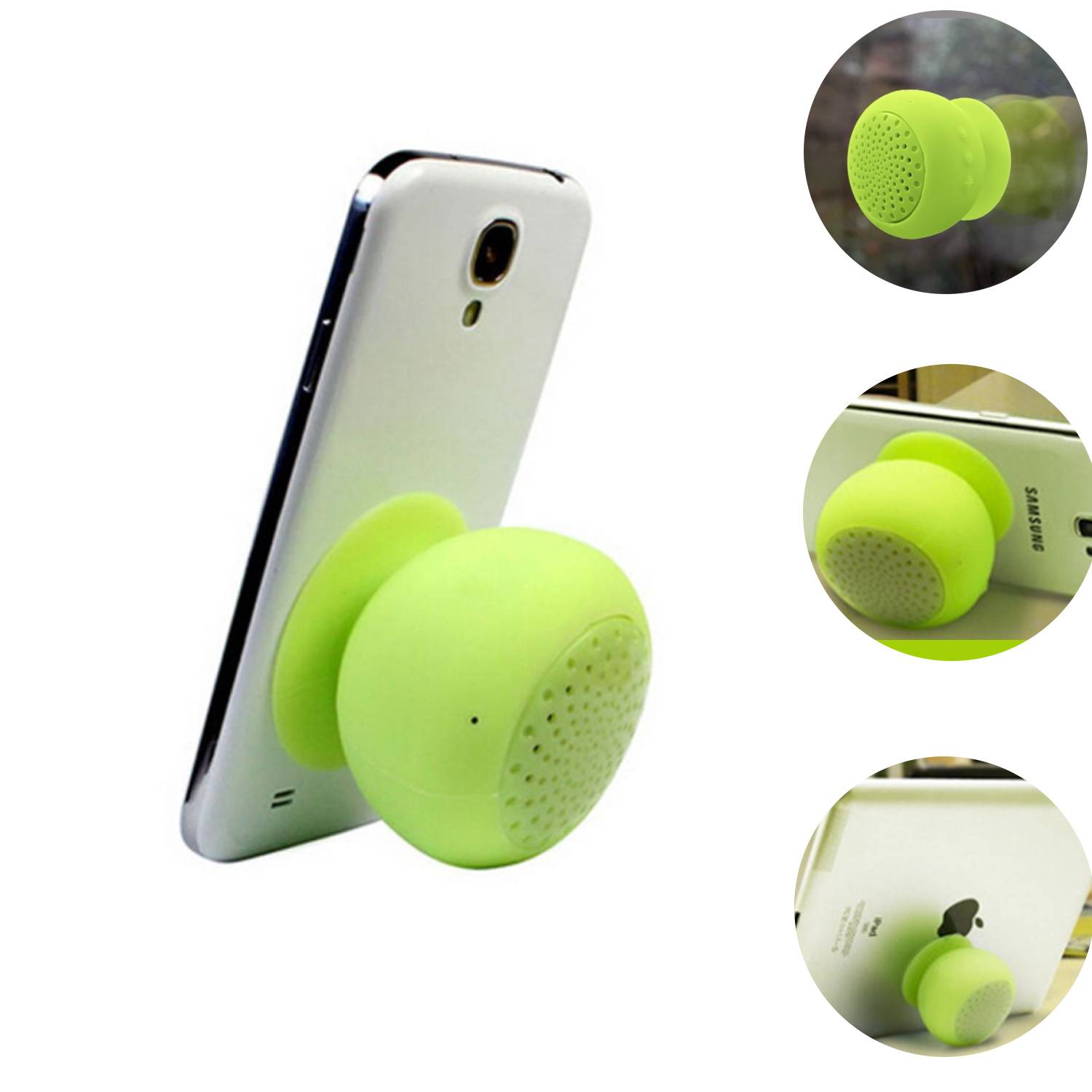 Mini Wireless Mushroom Suction Speaker 4